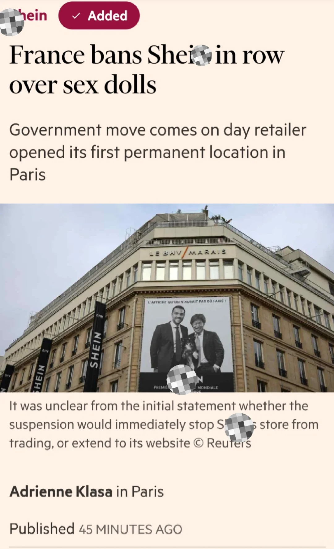 某电商巨头在法国被封禁