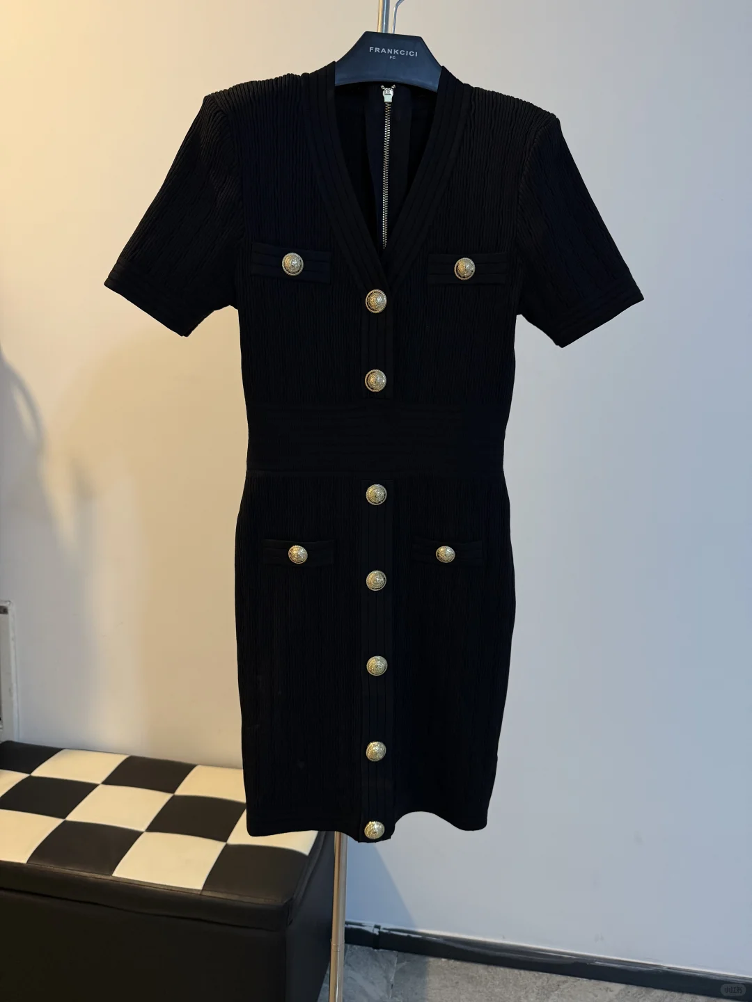 85🌾一件 小香风显瘦针织连衣裙