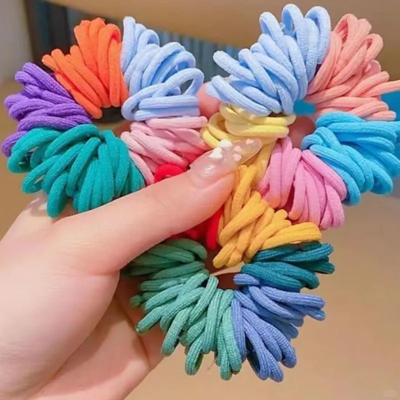 💧儿童不伤发圈高弹力毛巾皮筋新款
