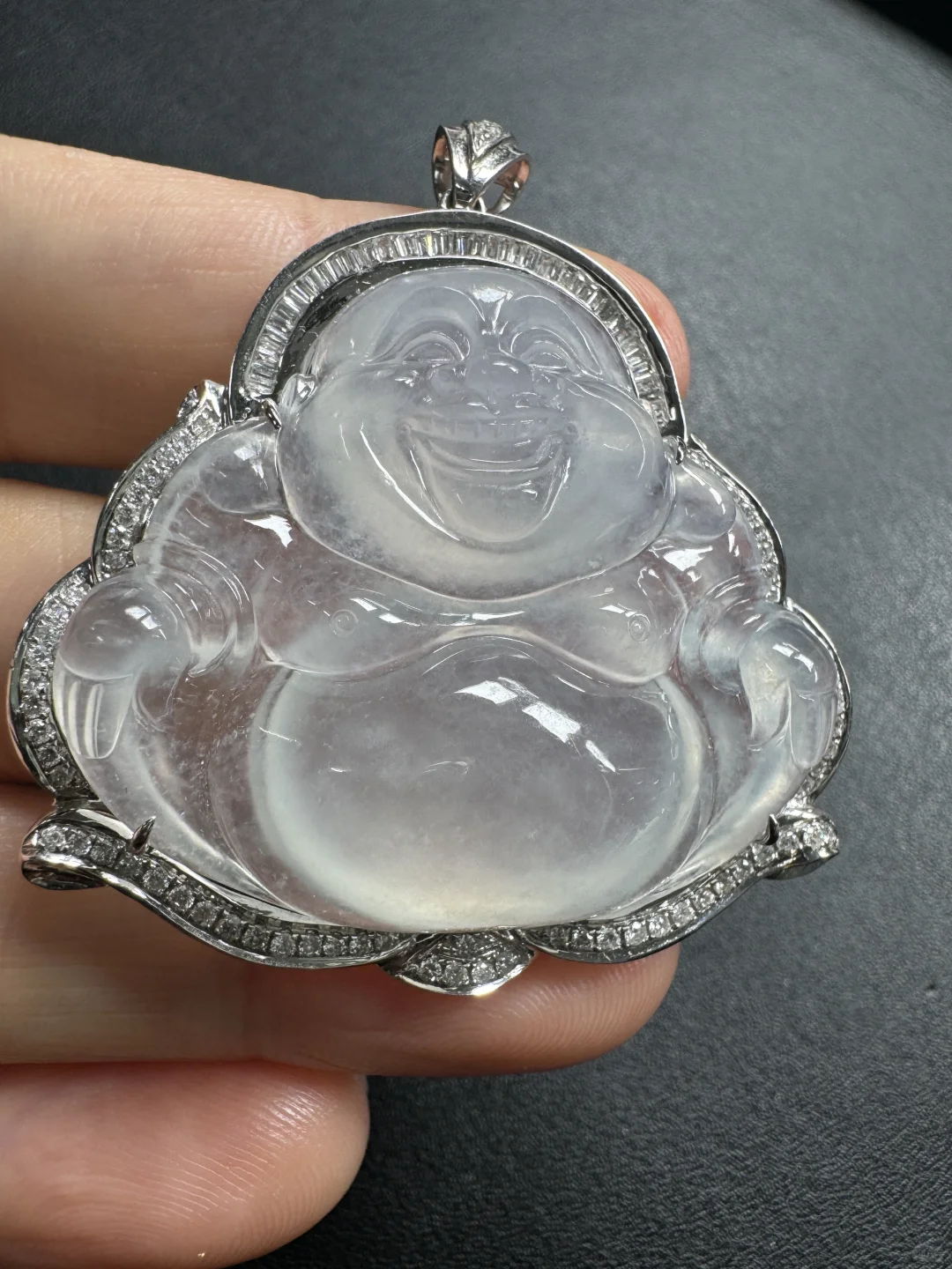 冰种佛公、白冰、冰种佛公