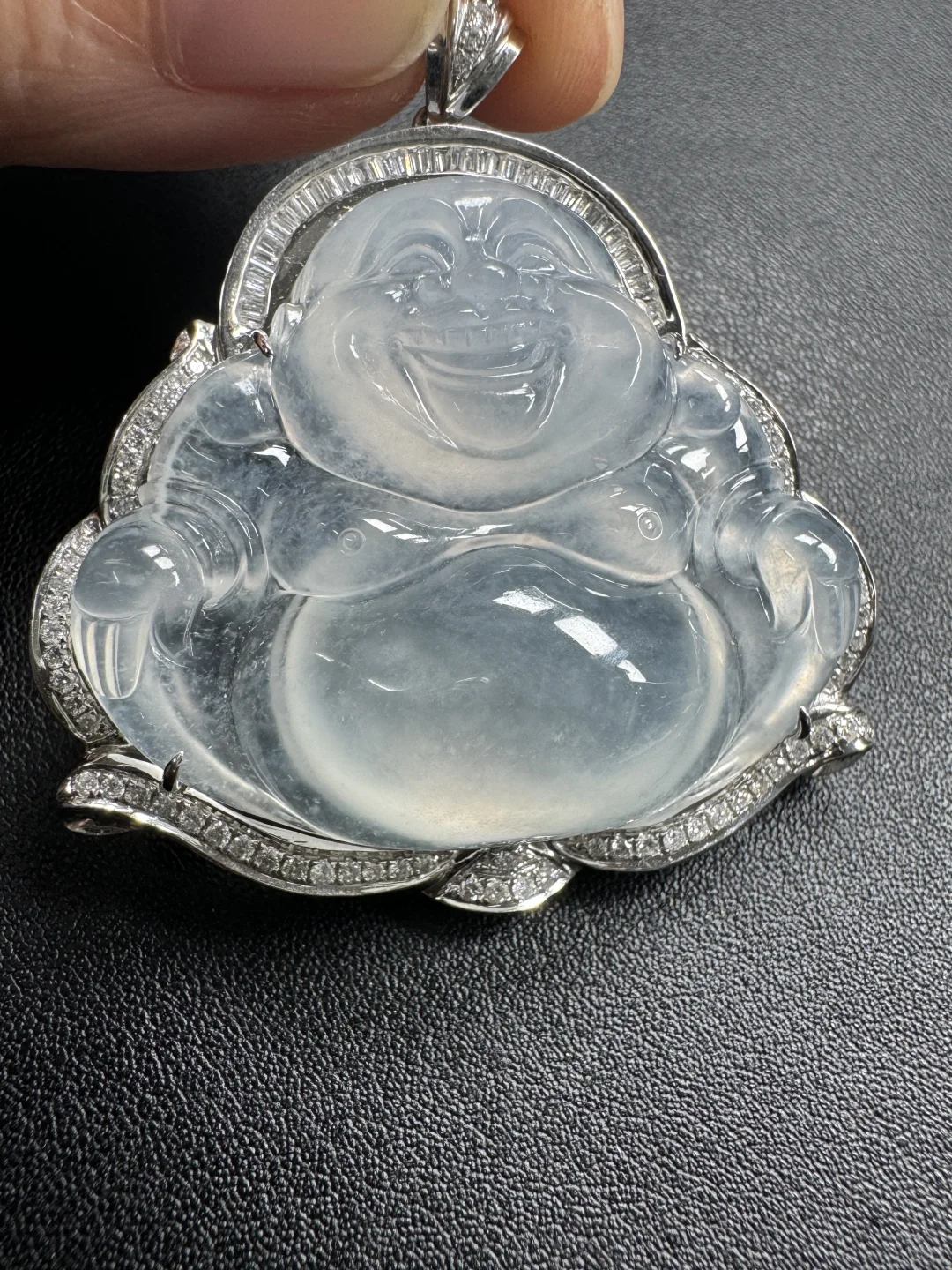 冰种佛公、白冰、冰种佛公