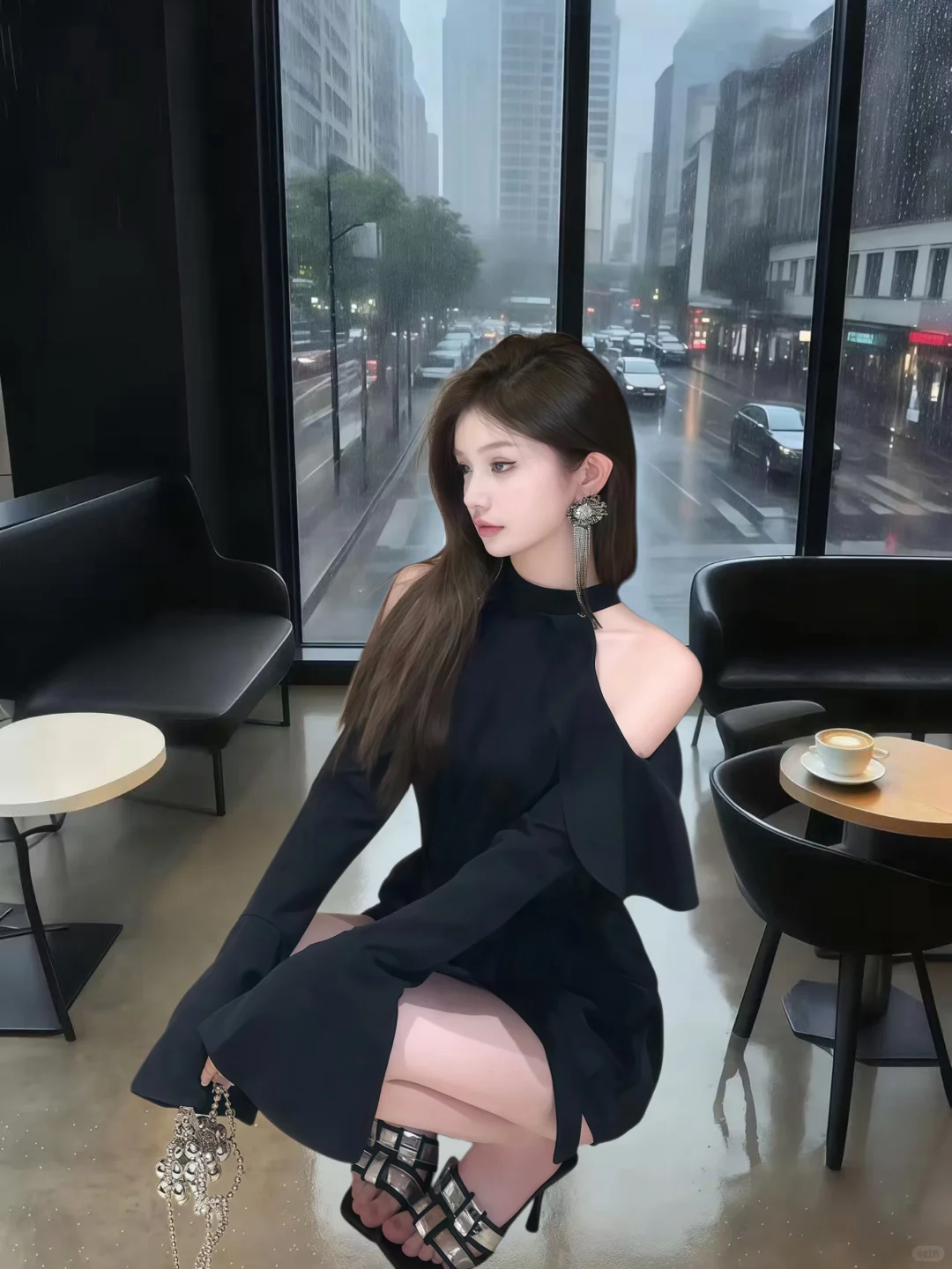 谁能拒绝一件把身材和气场都拿捏住的小黑裙