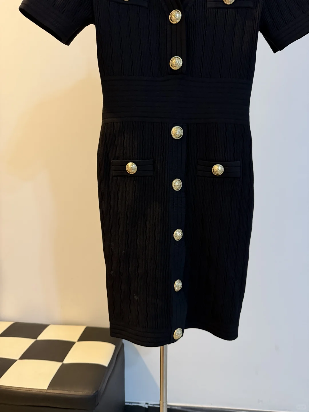 85🌾一件 小香风显瘦针织连衣裙