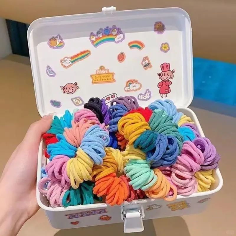 💧儿童不伤发圈高弹力毛巾皮筋新款