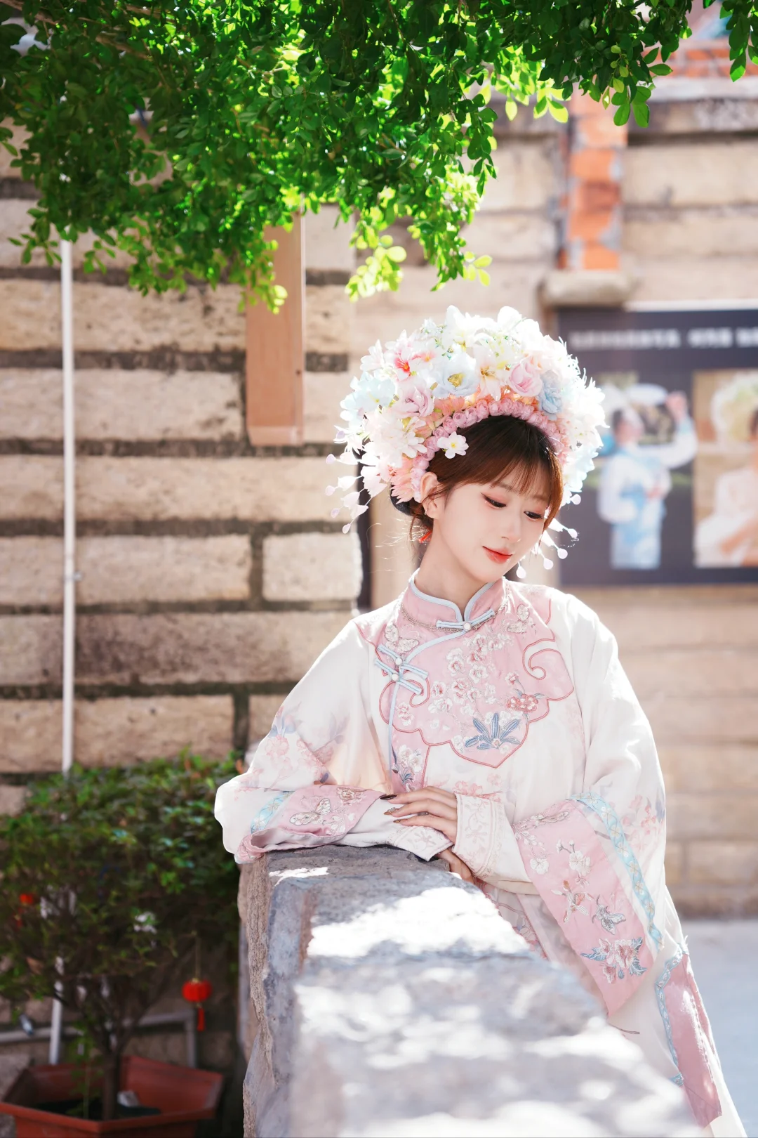 来蟳埔村当然要拍簪花啦