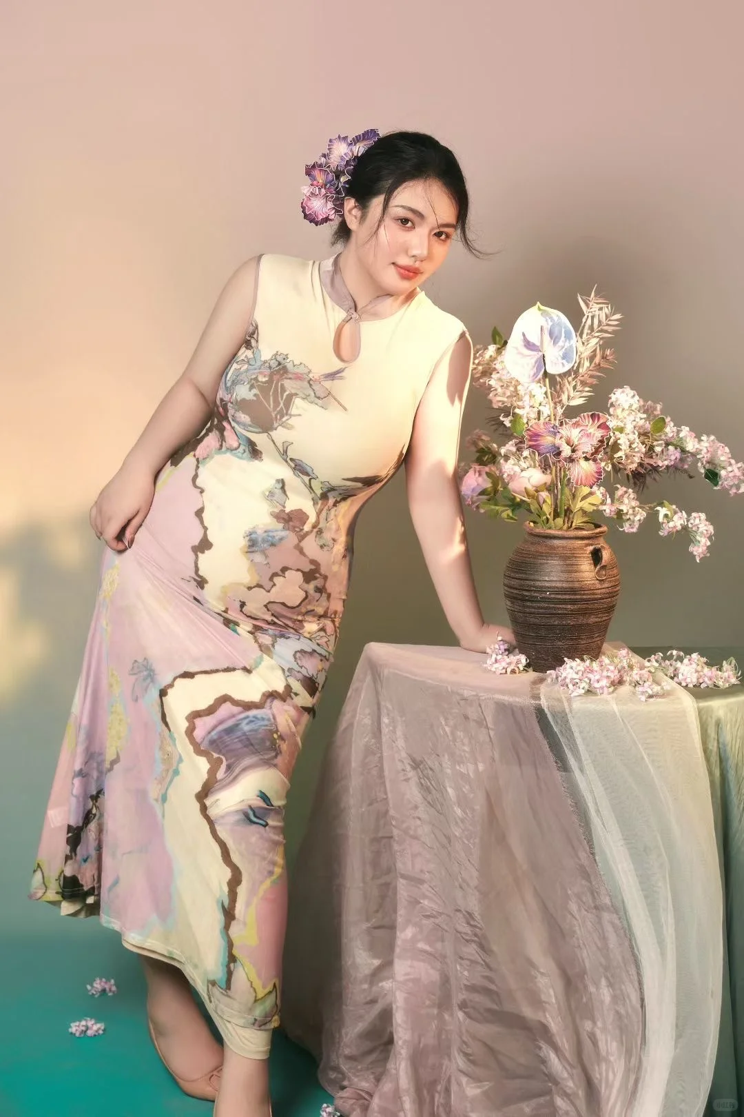 微胖是特点，不是缺点！新中式旗袍自信宣言‼️