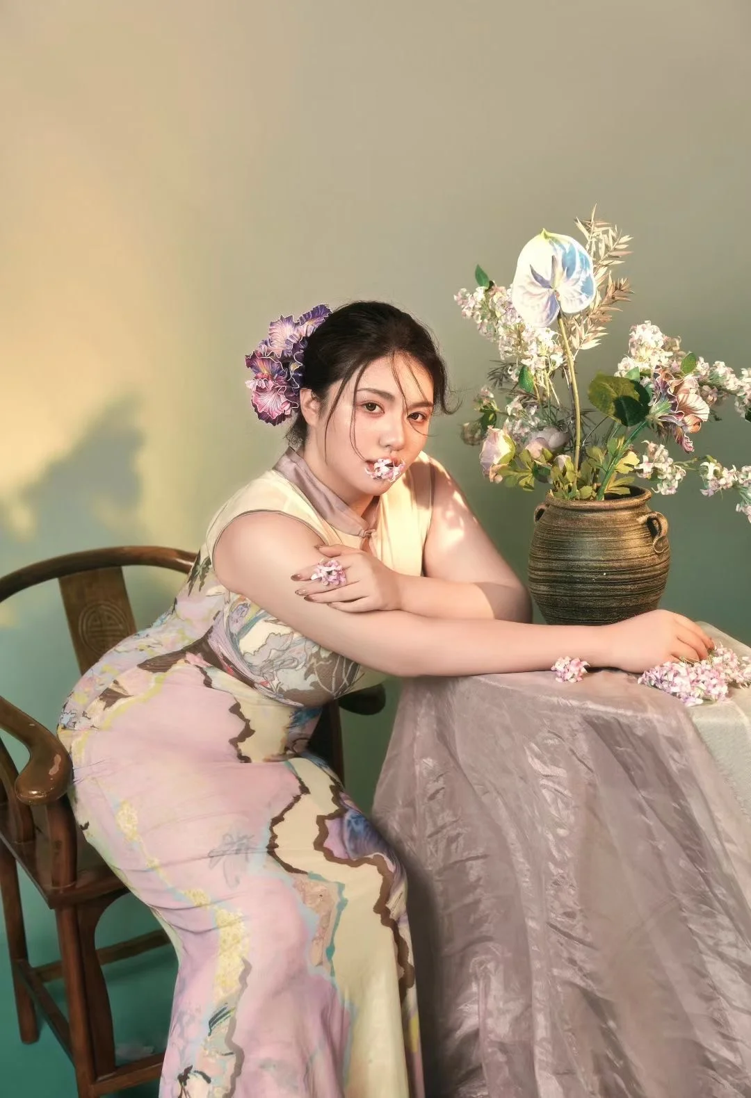 微胖是特点，不是缺点！新中式旗袍自信宣言‼️