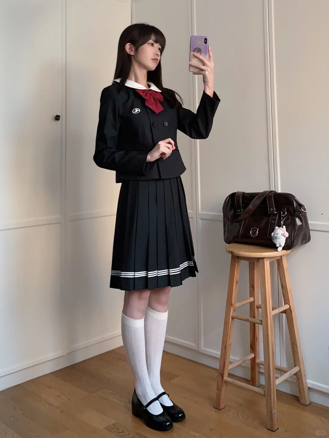 jk穿搭｜170的三种裙长对比！