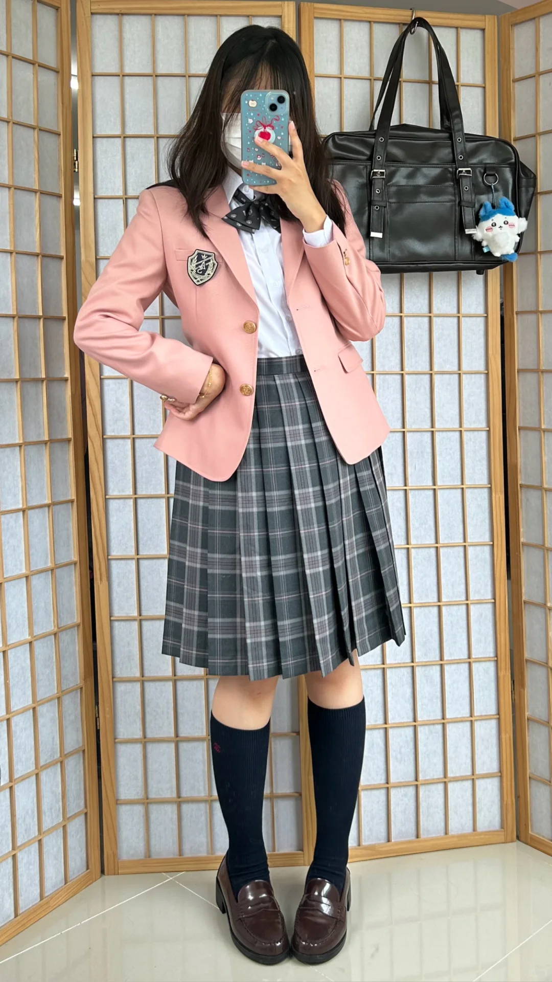 55cm 中长裙校供感穿搭