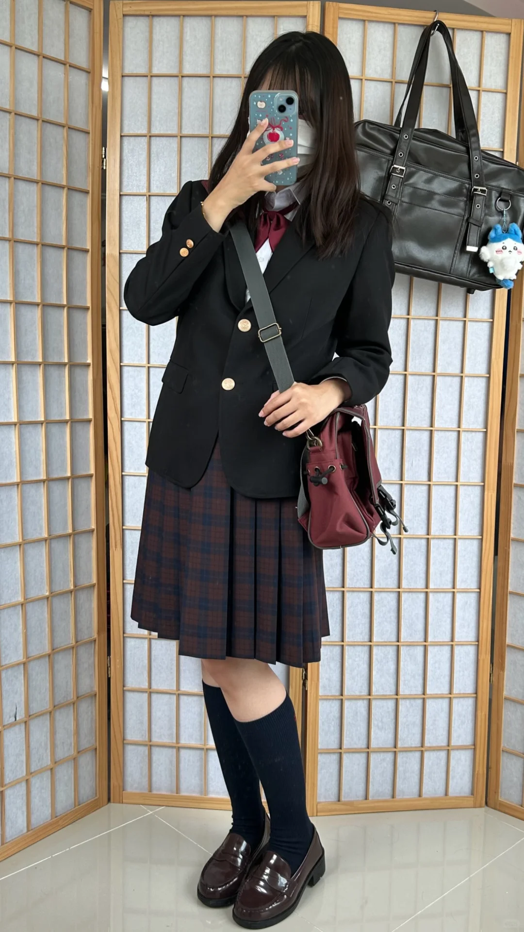 55cm 中长裙校供感穿搭