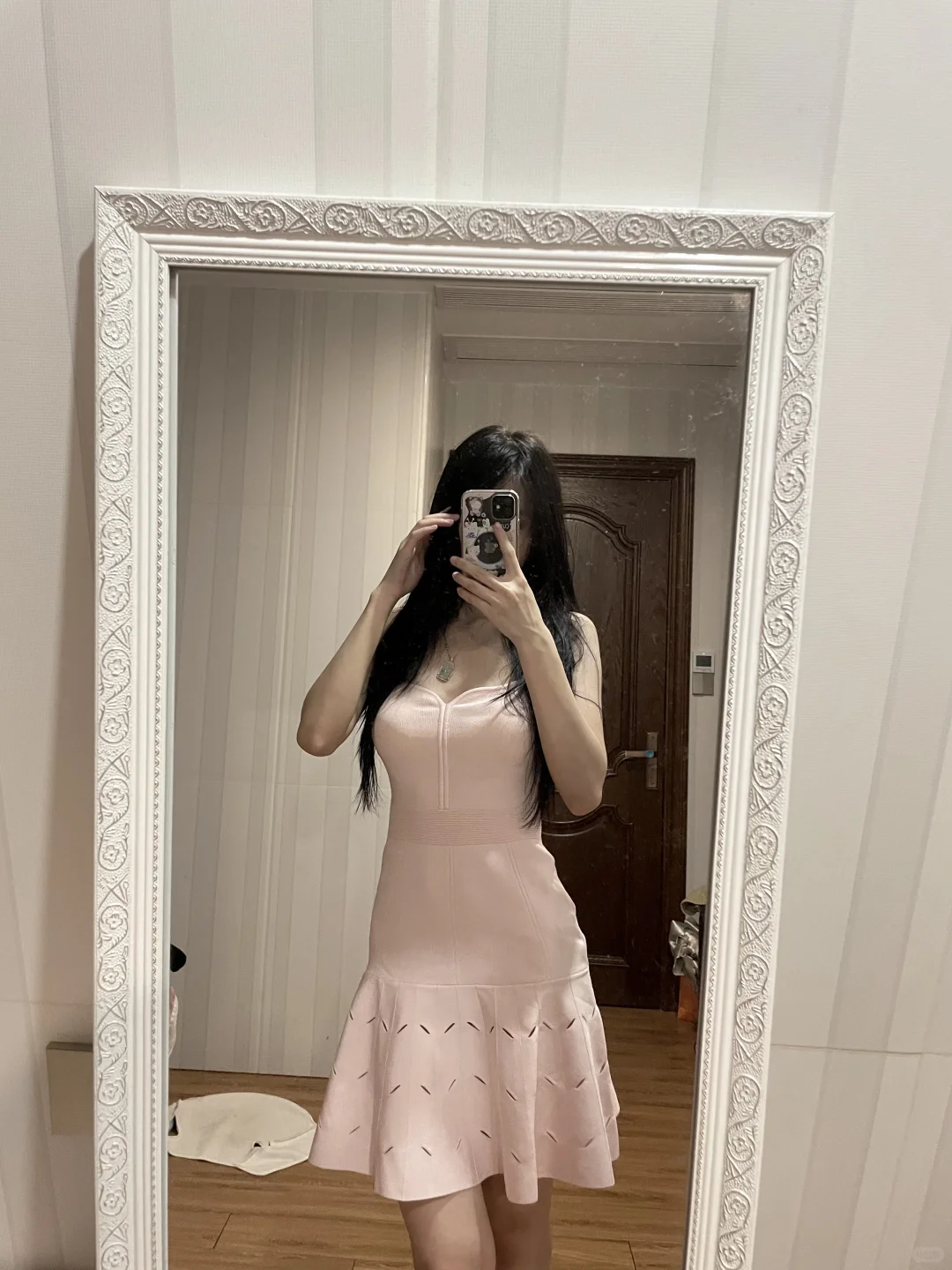 爱的致意这条粉针织给我美醉了