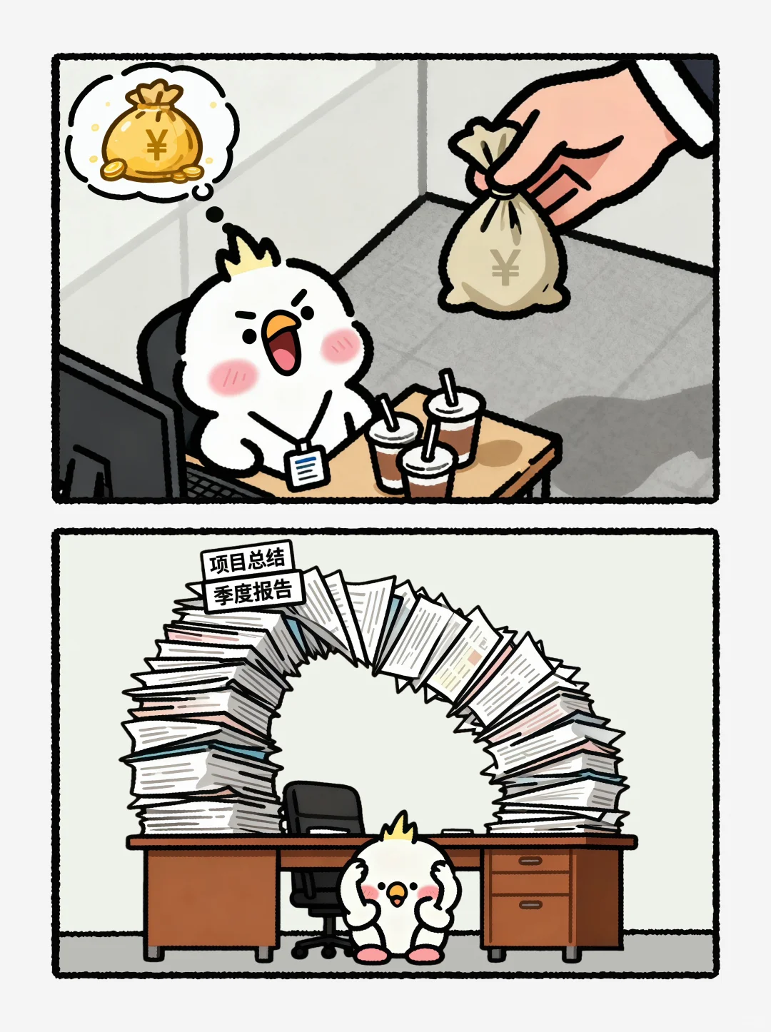 几千的薪资，受几万的苦 ，这就叫千薪万苦🙄