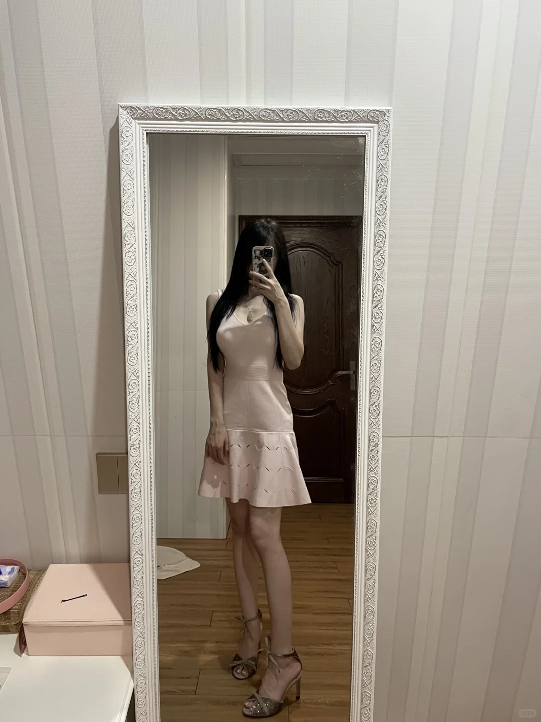 爱的致意这条粉针织给我美醉了