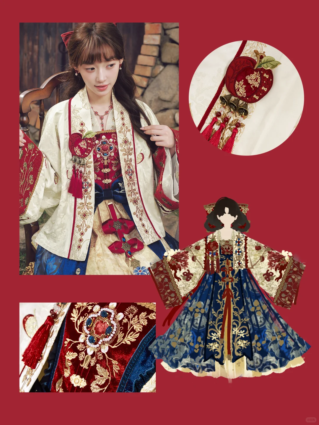 设计图变实物|重生之为白雪公主设计汉服