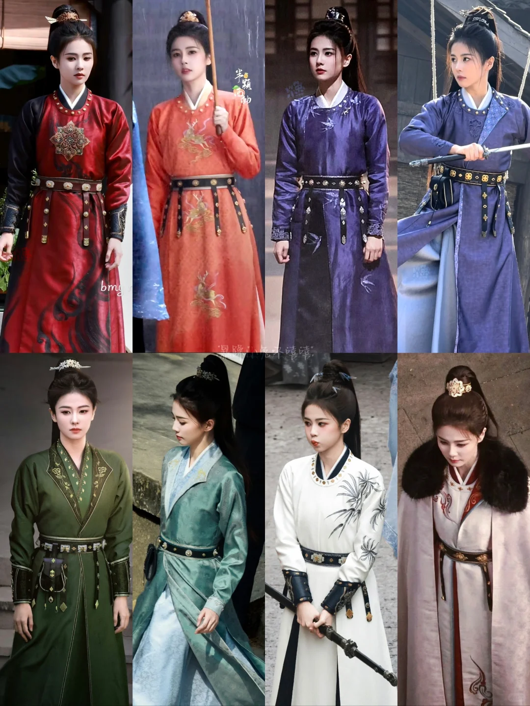 白鹿待播剧《唐宫奇案》李佩仪的30套造型