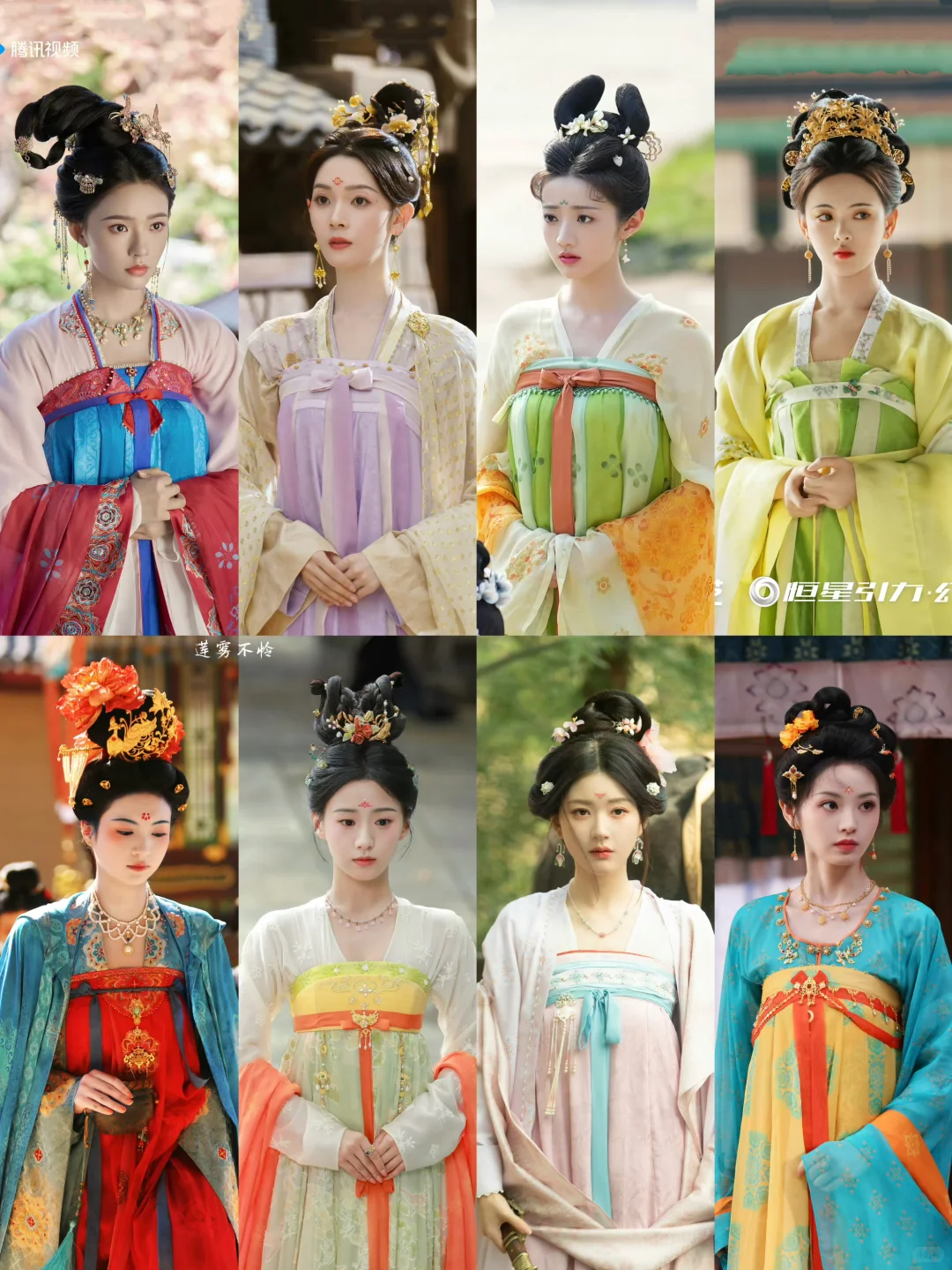 影视剧里的齐胸襦裙造型，女明星们美到窒息✨