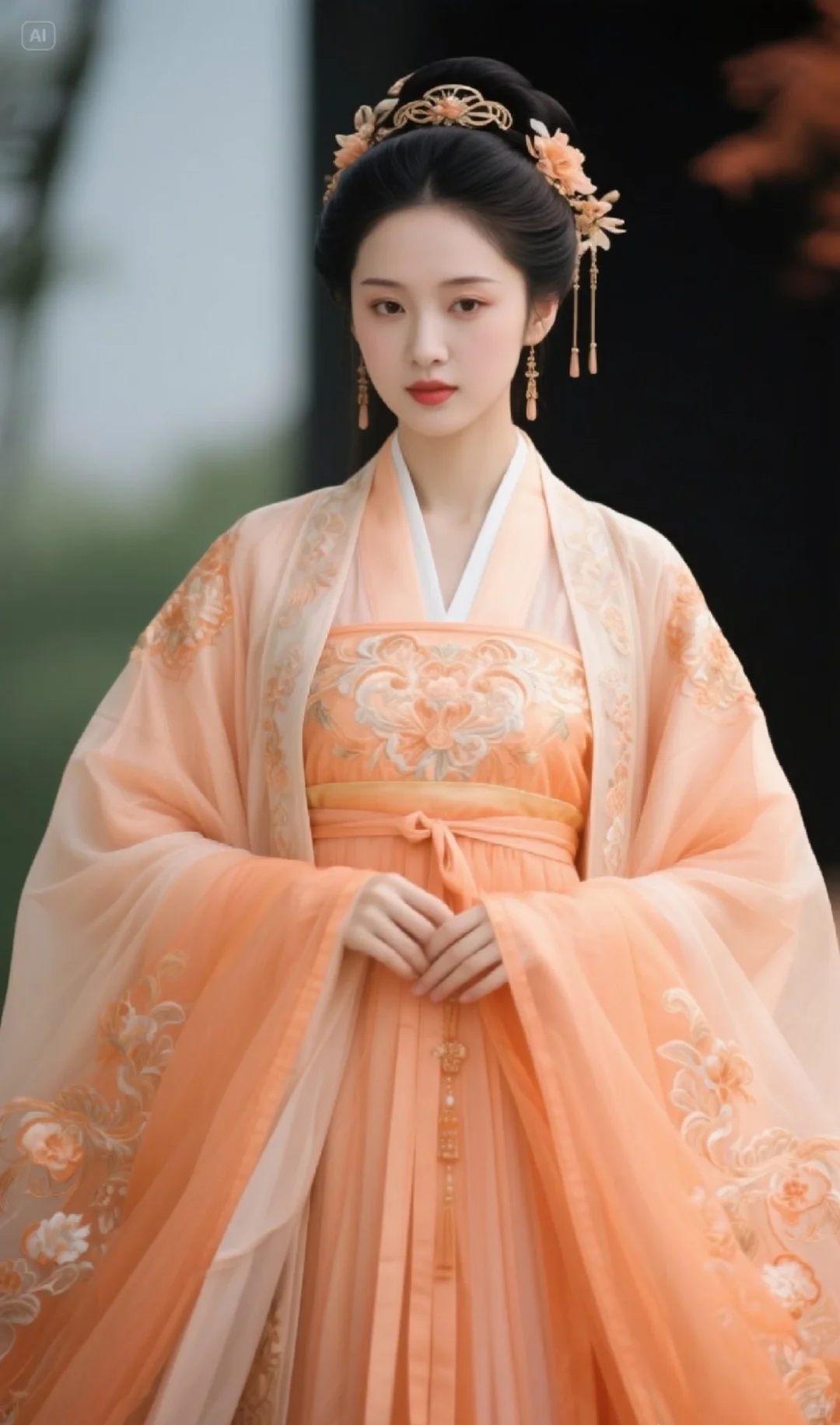 古风美人图，汉服汉女服饰