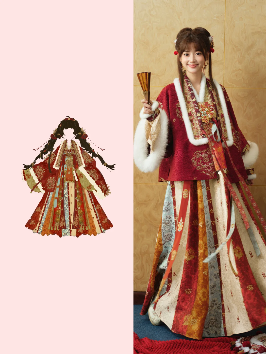 设计稿变实物|挑战设计一套马年新年服！