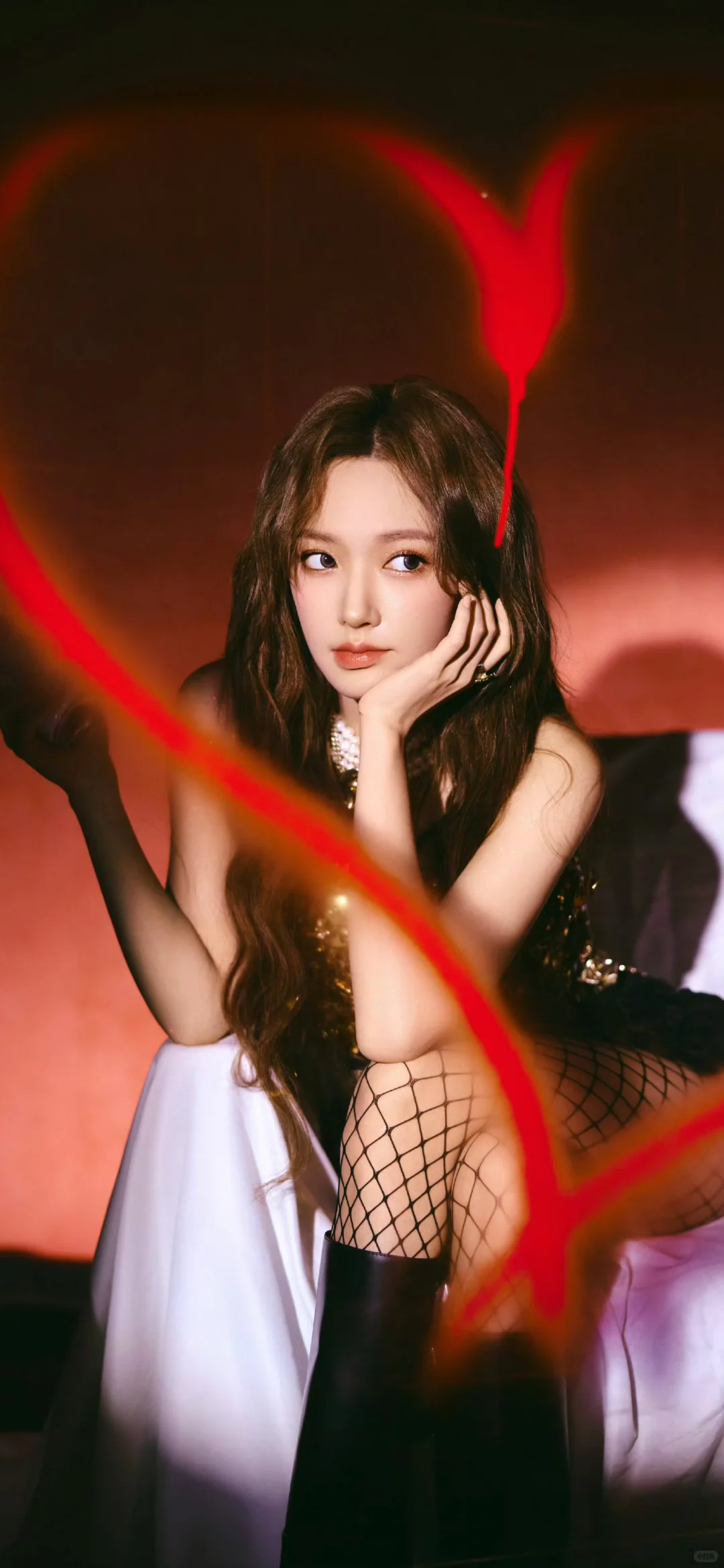 程潇壁纸！丝袜鱼网真的蛮诱人