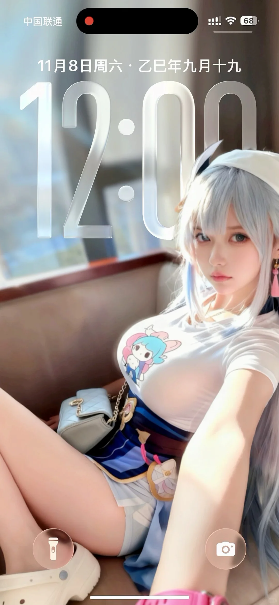 氛围感美女壁纸、好美啊！