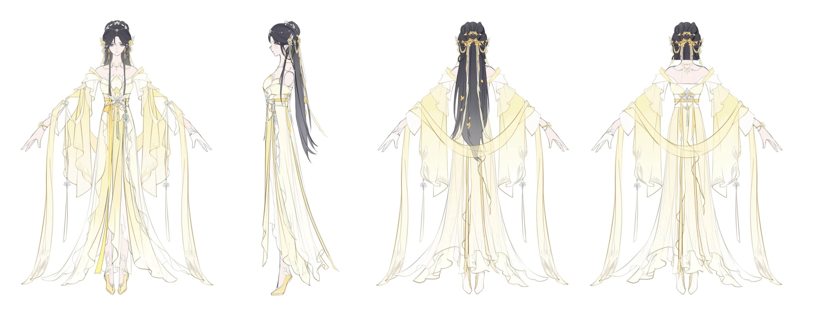 『蝶梦莲华』李慕婉·少女黄衣常服