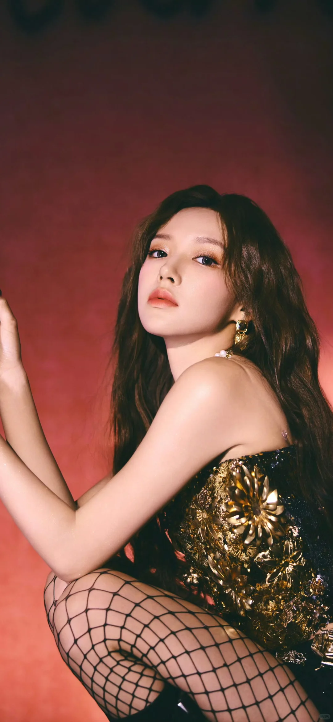 程潇壁纸！丝袜鱼网真的蛮诱人