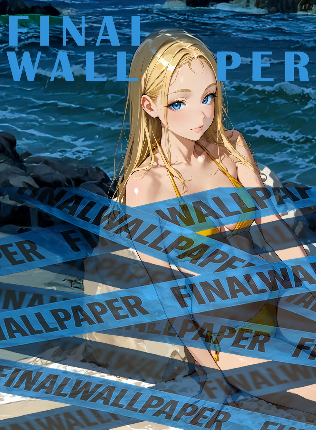 C033｜小舟潮｜可爱鸭黄比基尼👙