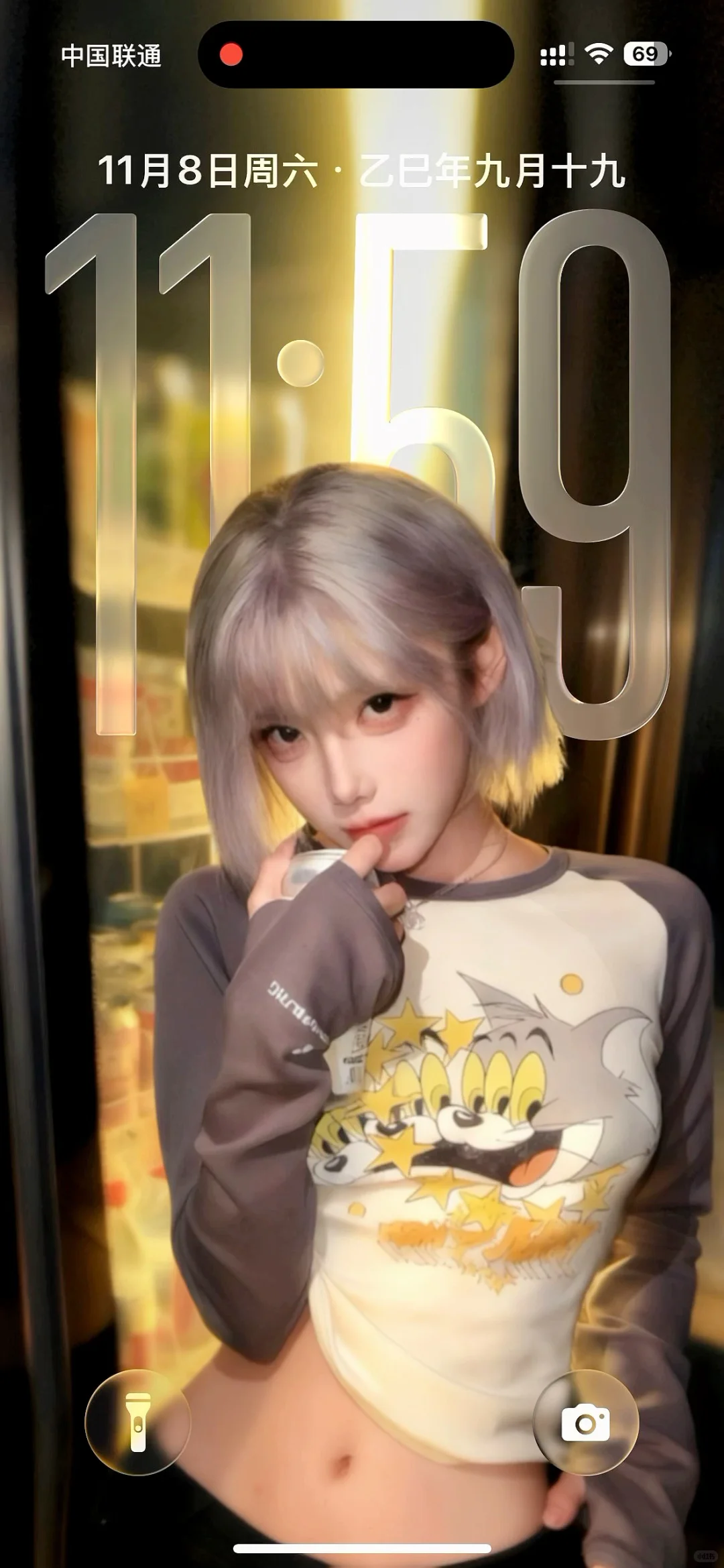 氛围感美女壁纸、好美啊！