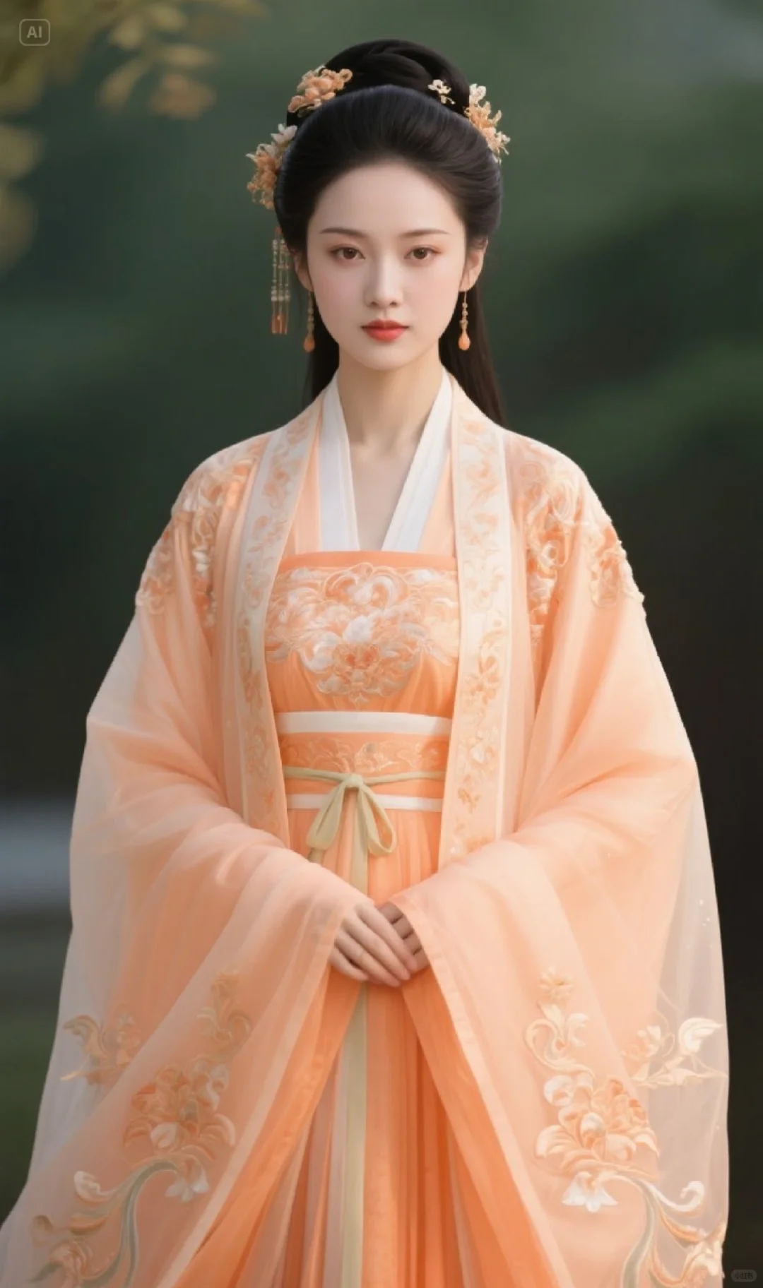 古风美人图，汉服汉女服饰