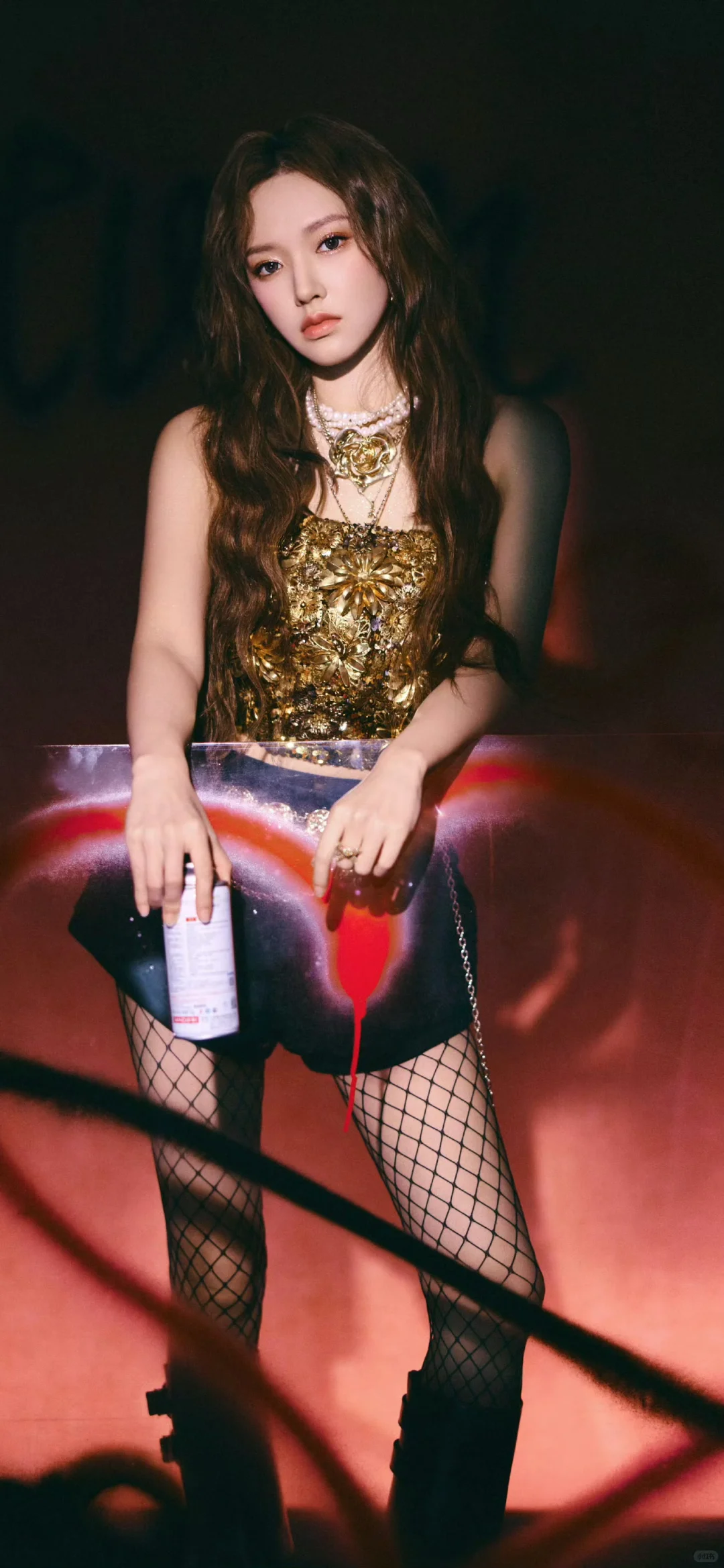 程潇壁纸！丝袜鱼网真的蛮诱人