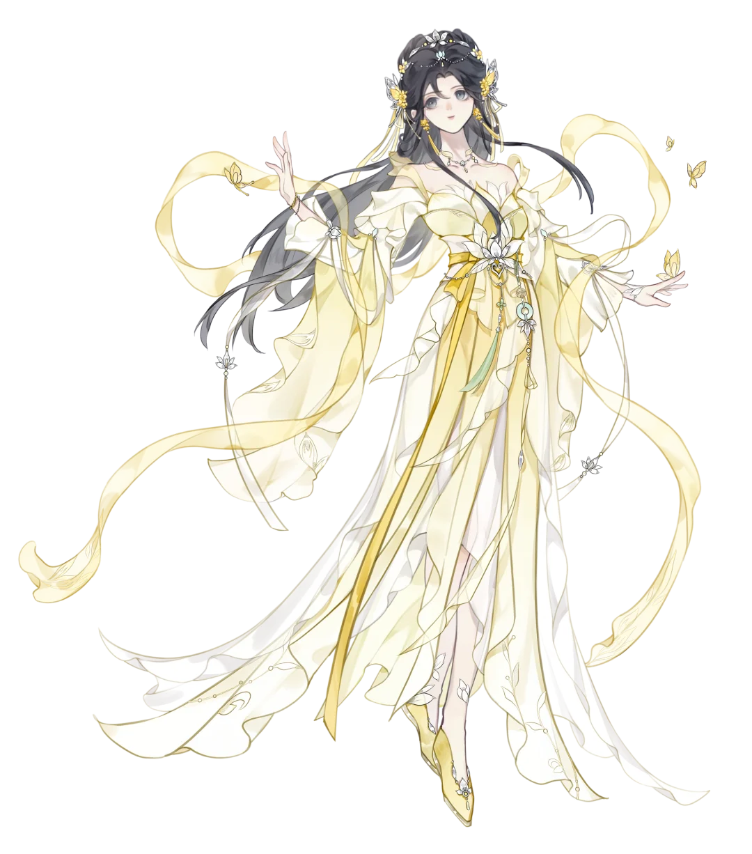 『蝶梦莲华』李慕婉·少女黄衣常服
