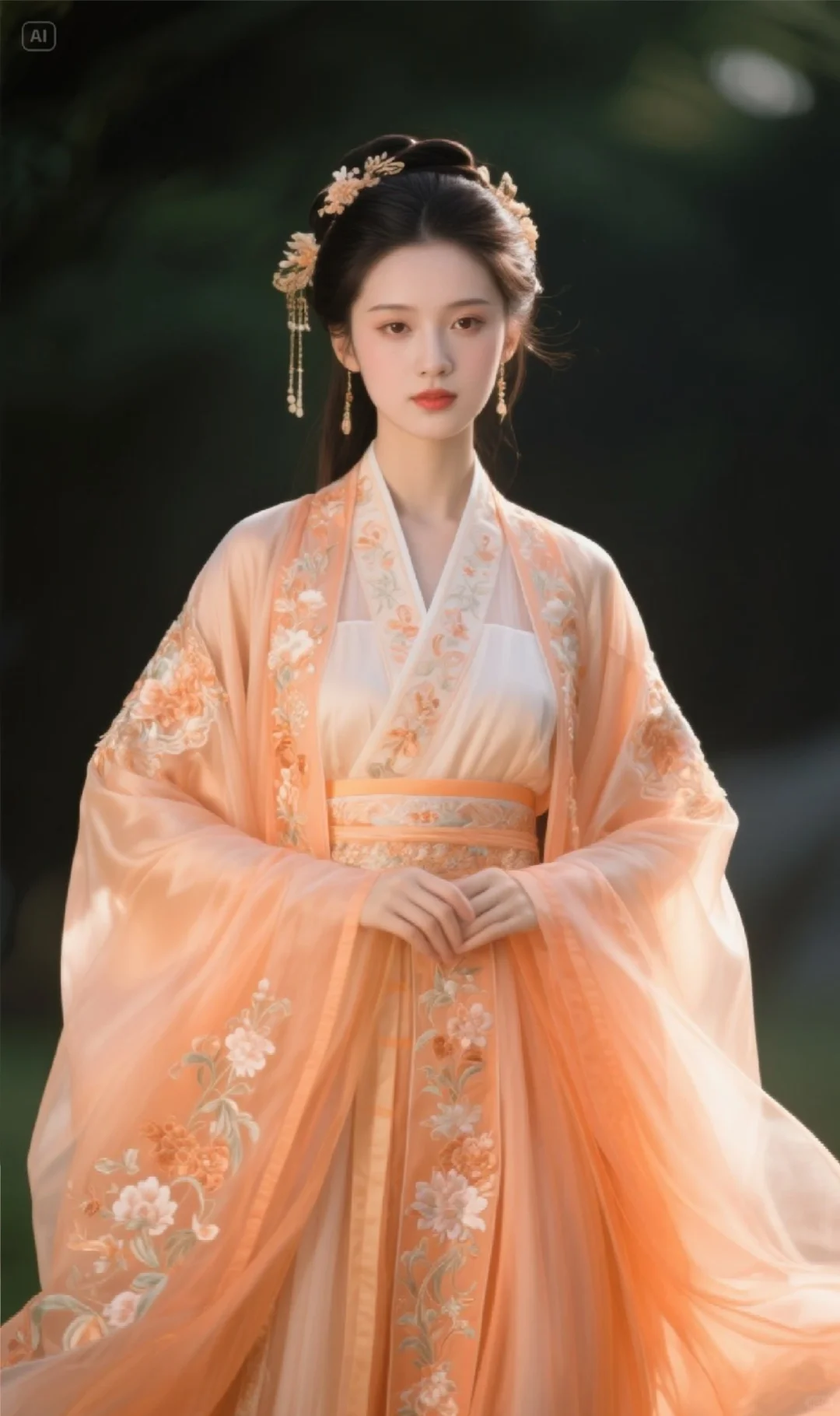 古风美人图，汉服汉女服饰