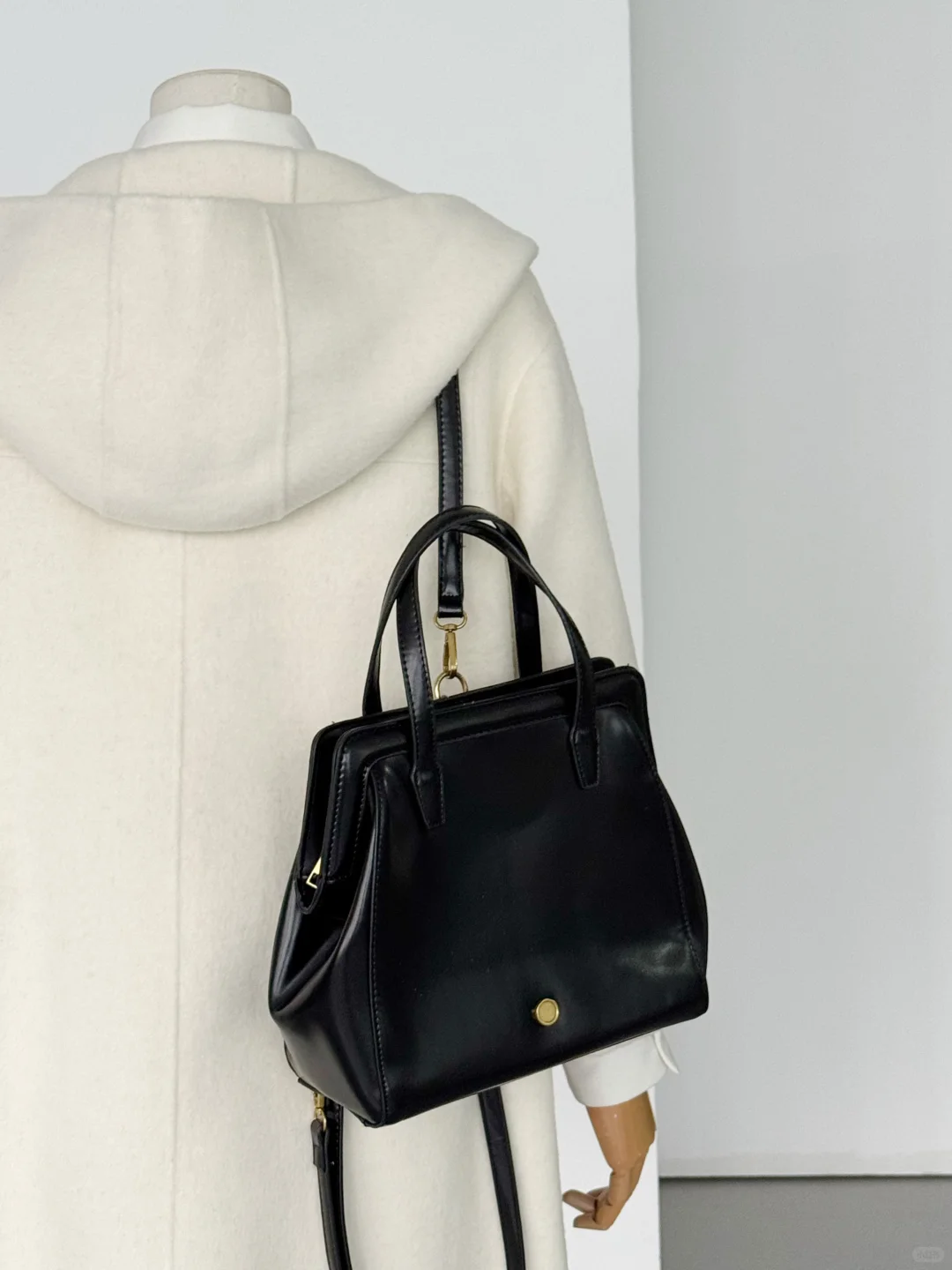 JK学院风牛角扣羊毛大衣吼吼看～