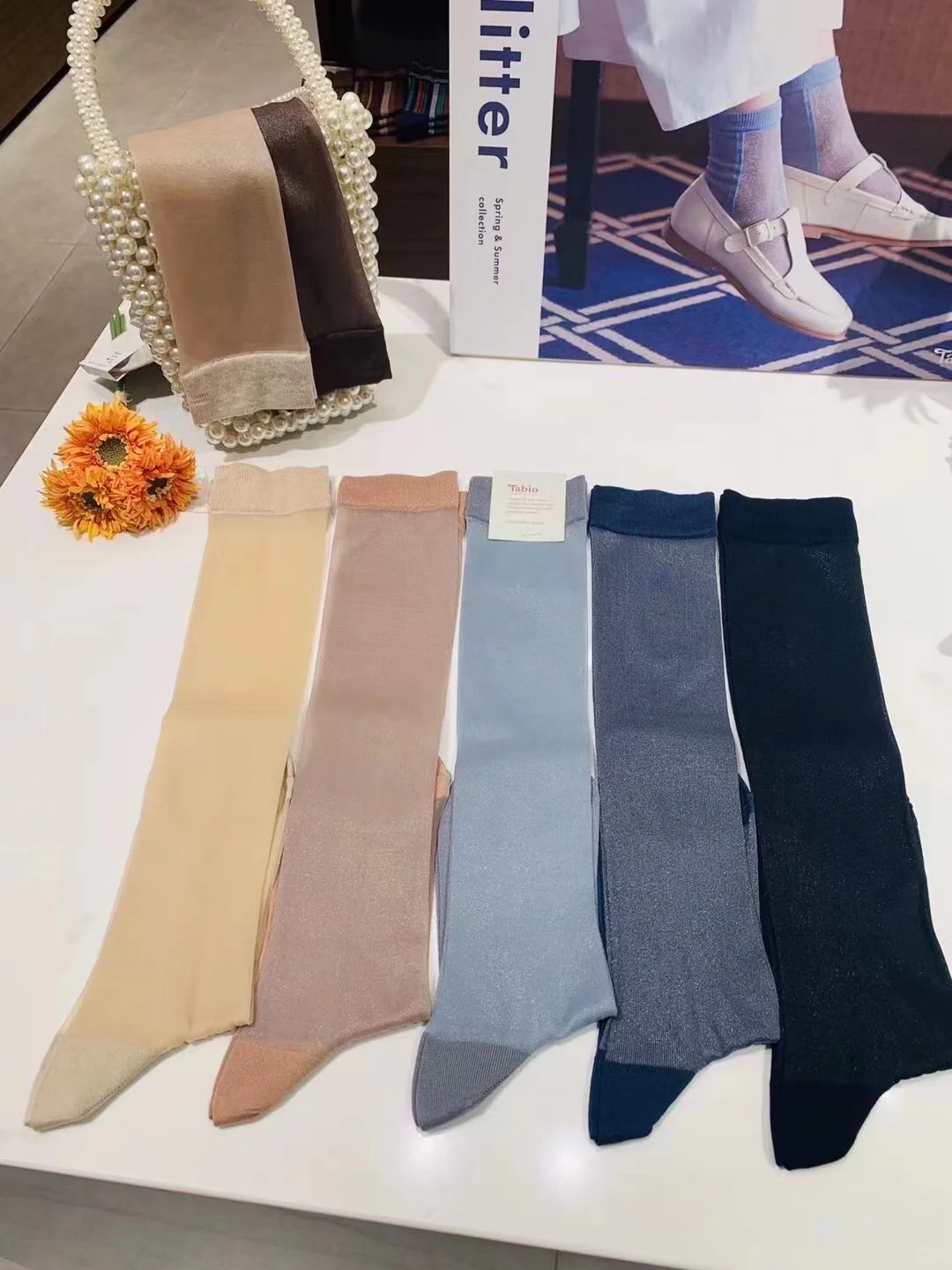 女士中筒袜膝下袜