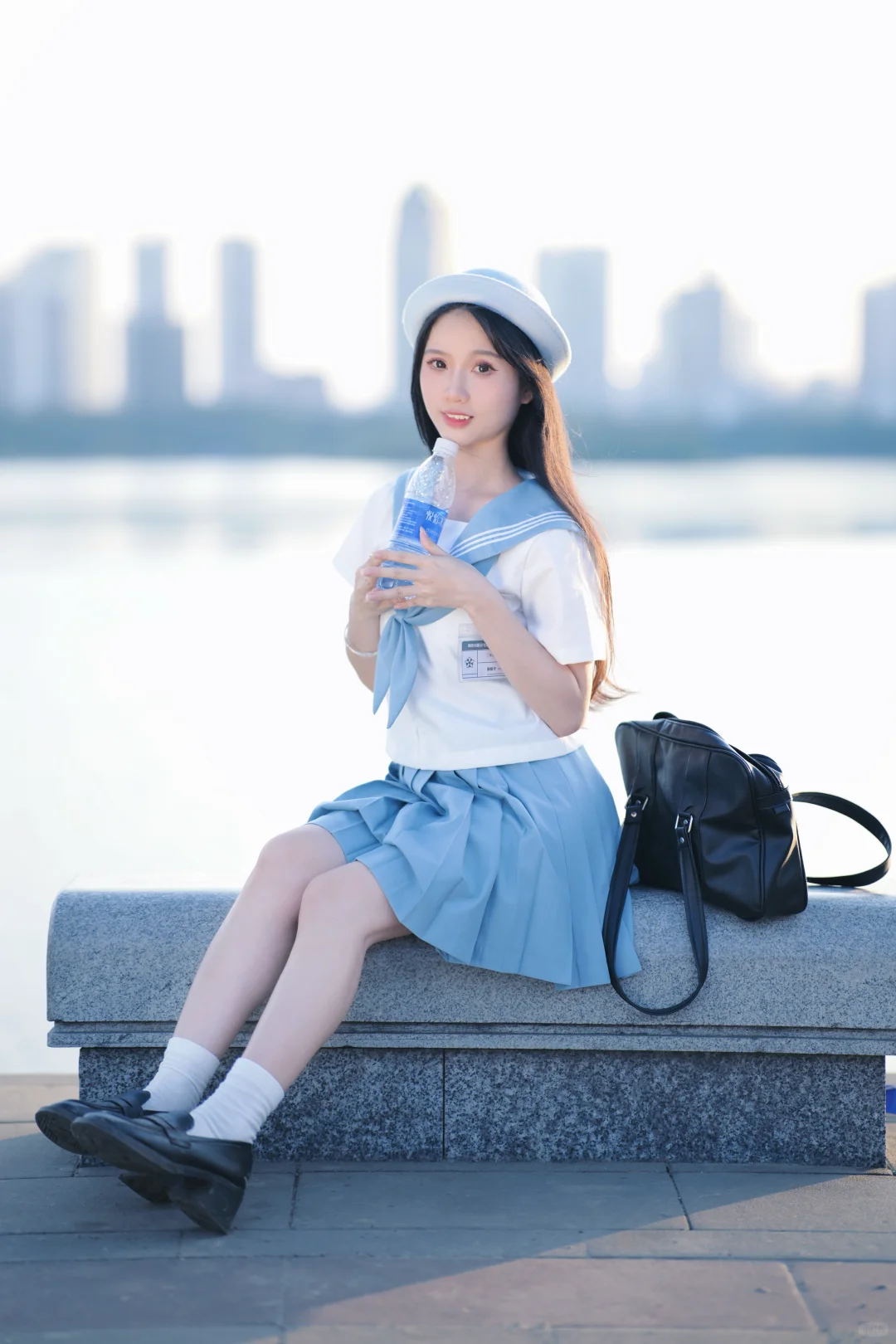 南湖公园桥上拍到可爱JK｜南宁约拍