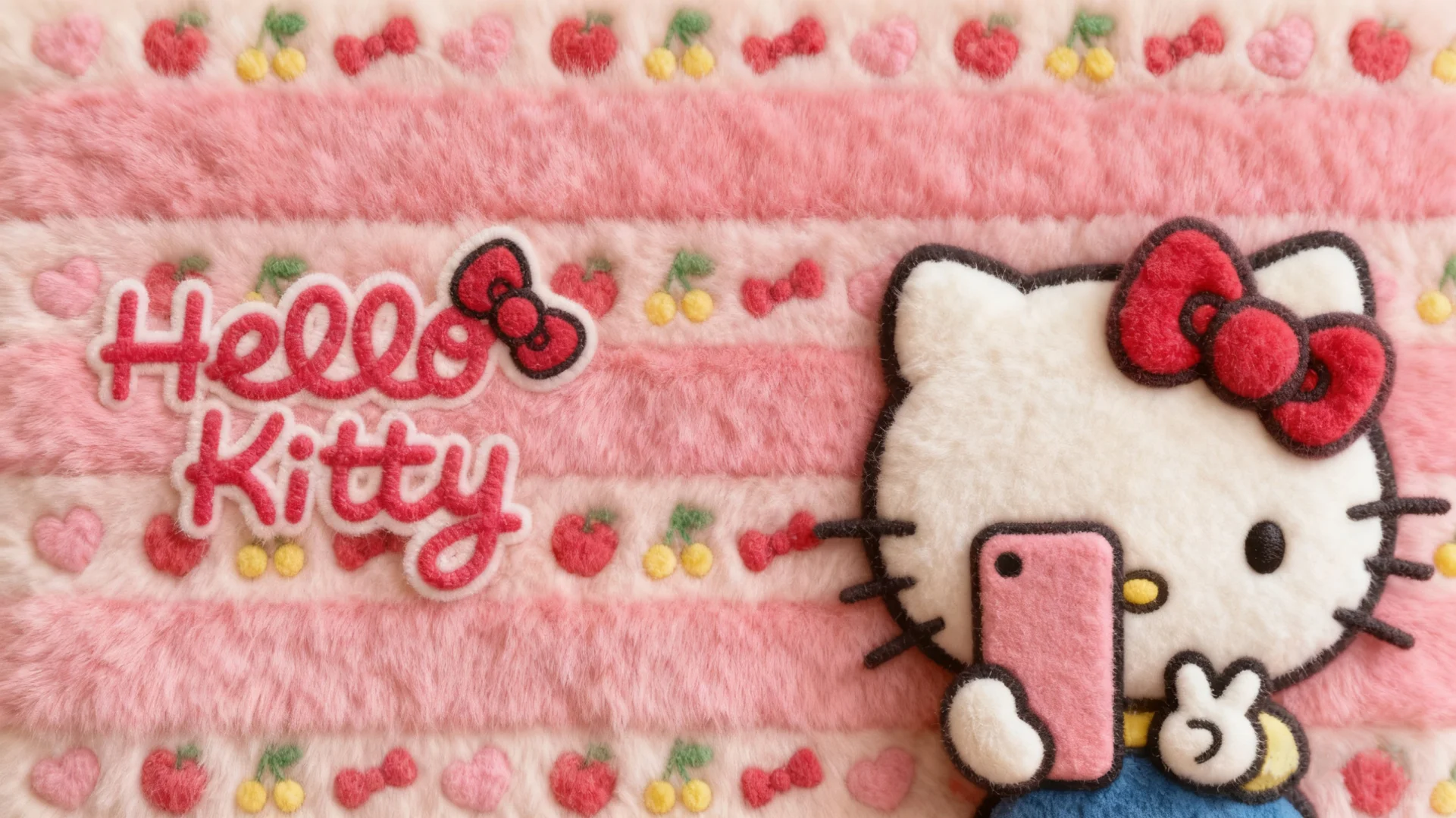 毛绒绒的HelloKitty电脑壁纸18张