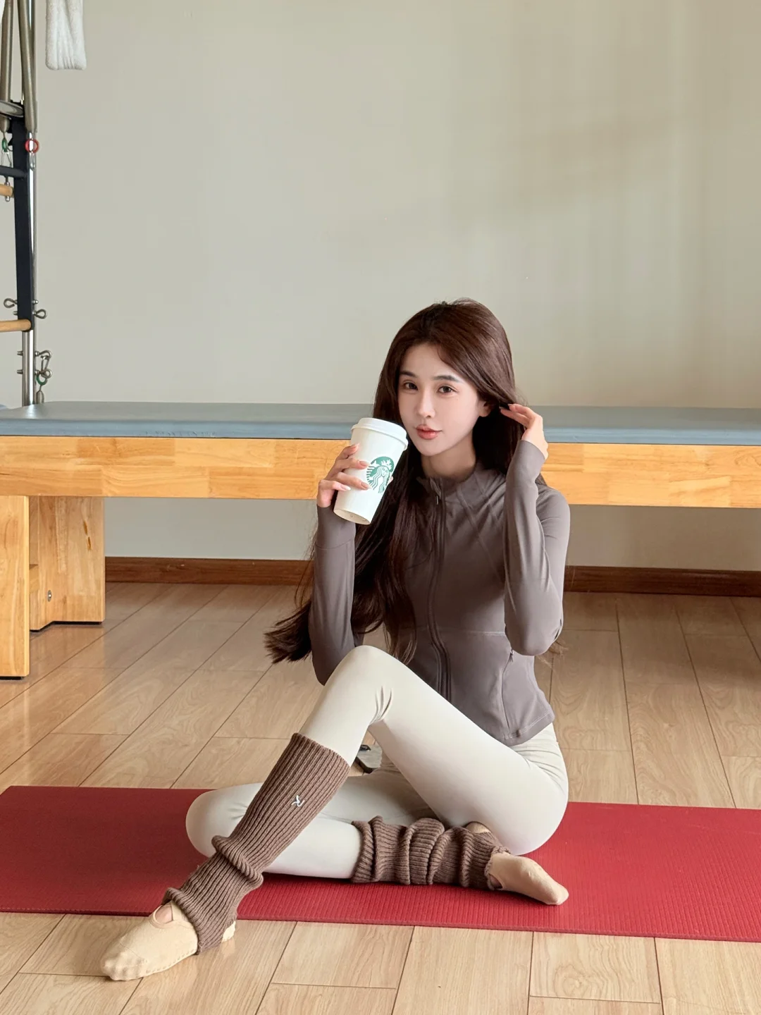 普拉提ootd | 冬天格外爱咖啡色系☕️