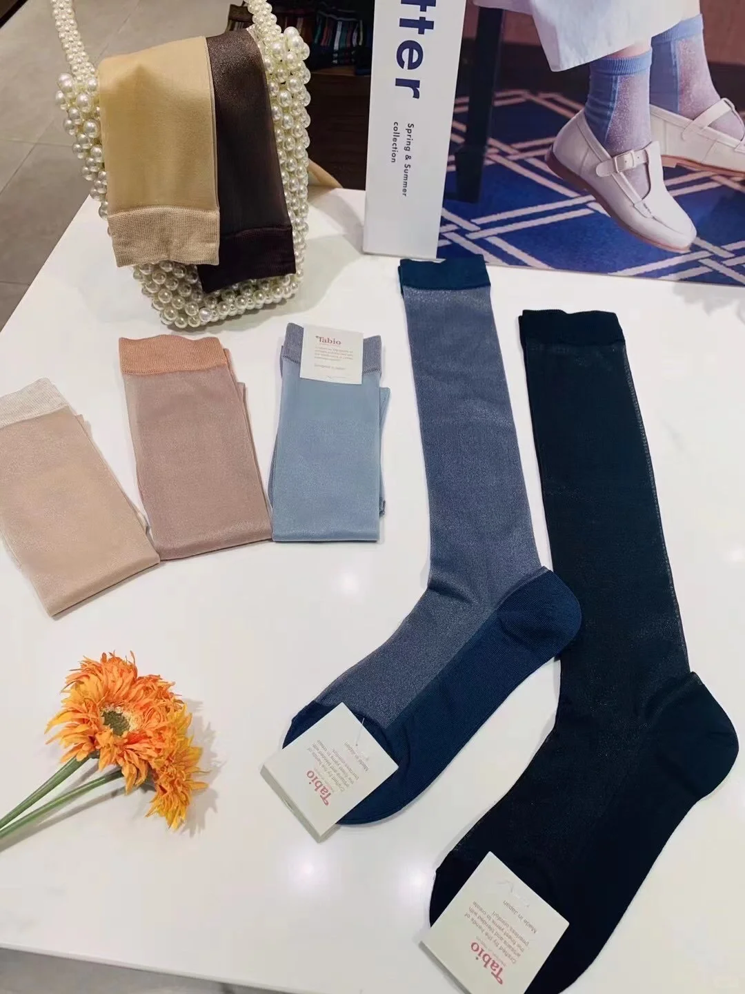 女士中筒袜膝下袜