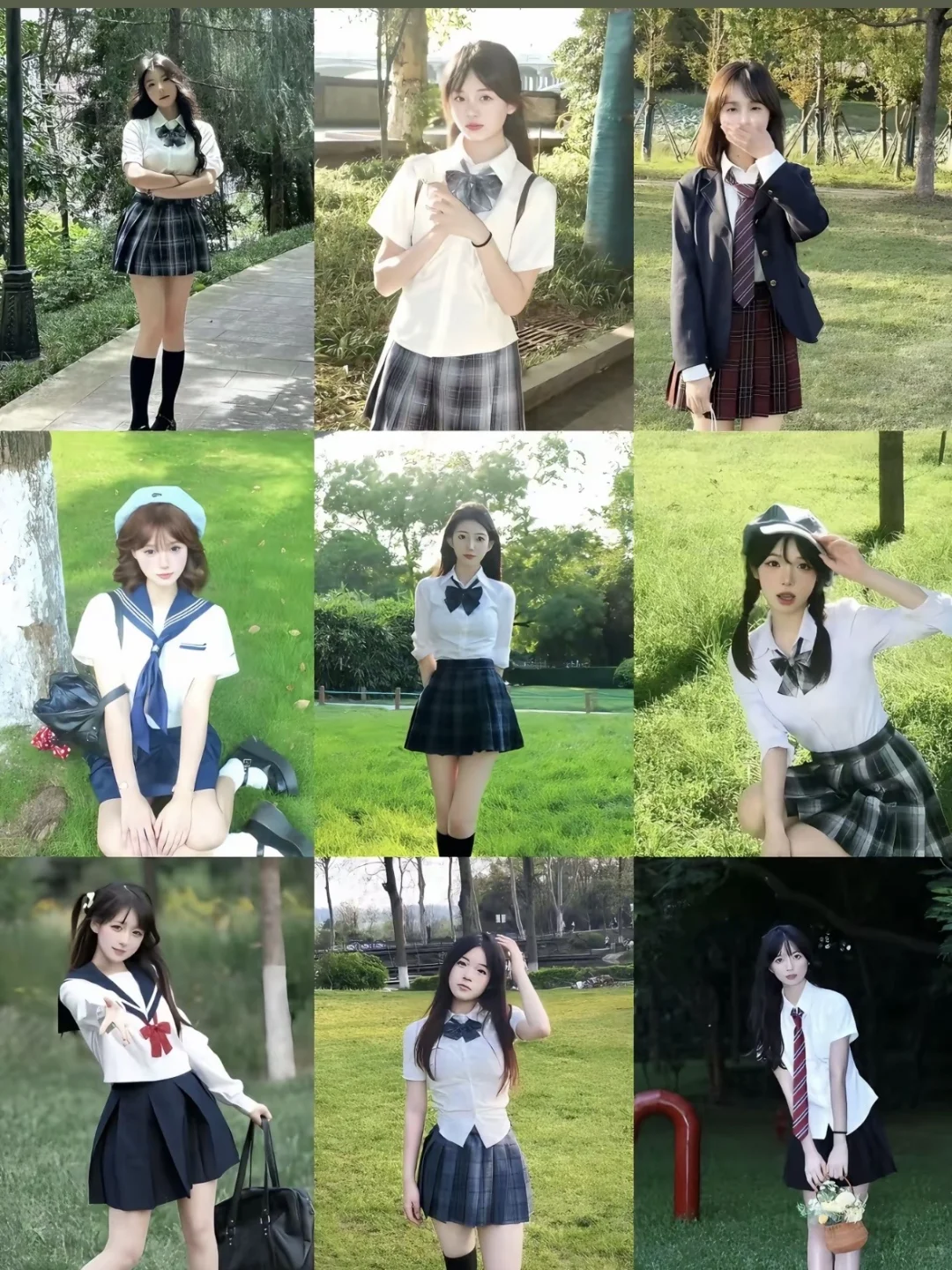 僵硬宝宝必存拍照姿势！JK版！