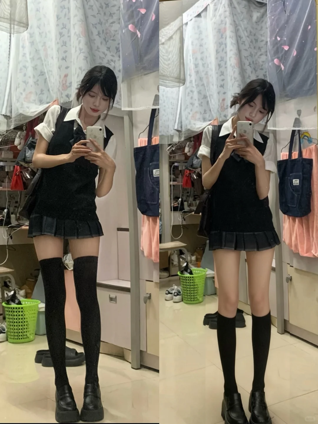 过膝袜和小腿袜