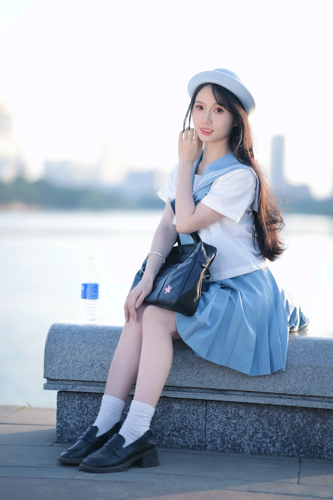 南湖公园桥上拍到可爱JK｜南宁约拍