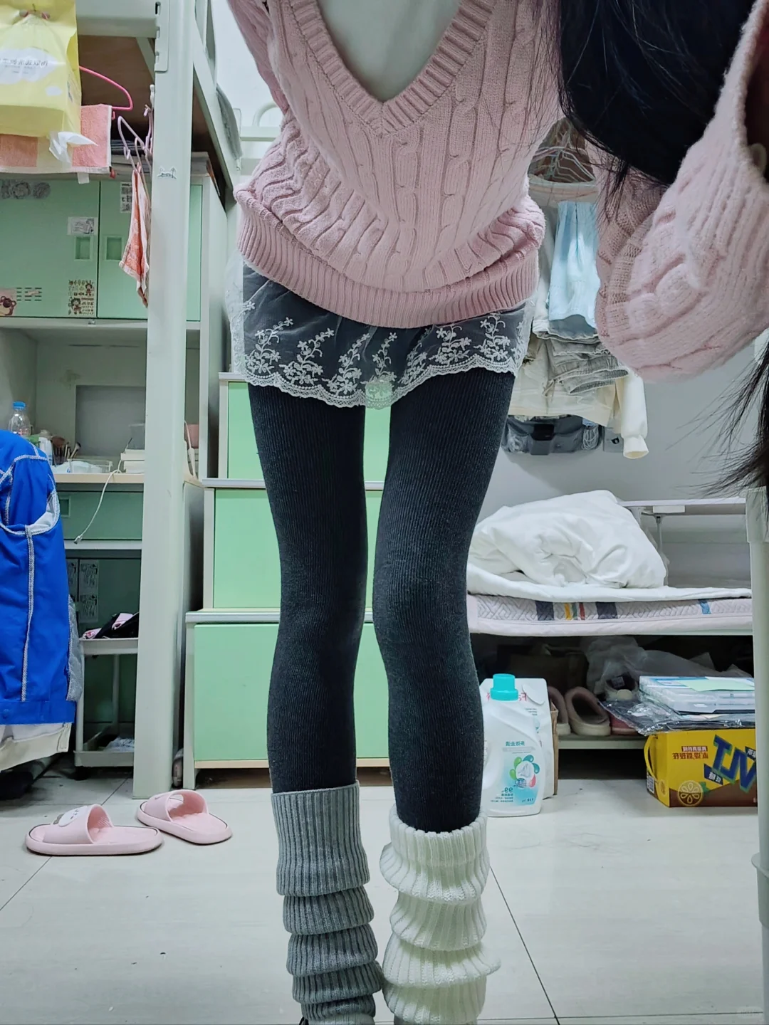 为什么现在的袜套都那么透！！！！看我～