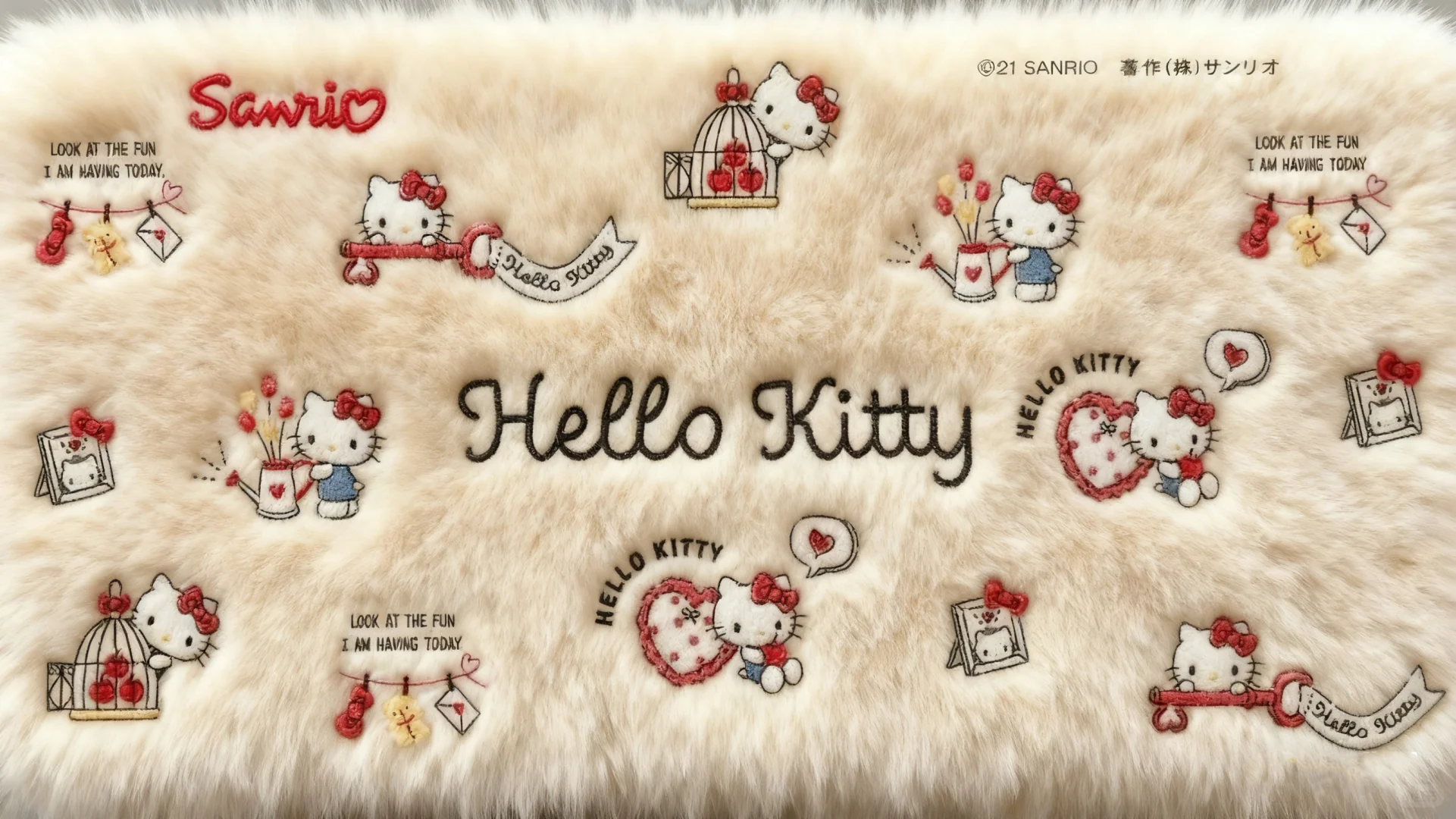 毛绒绒的HelloKitty电脑壁纸18张