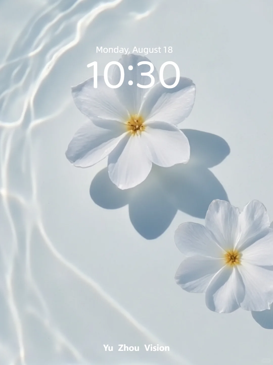 水中浮白 | 氛围感壁纸