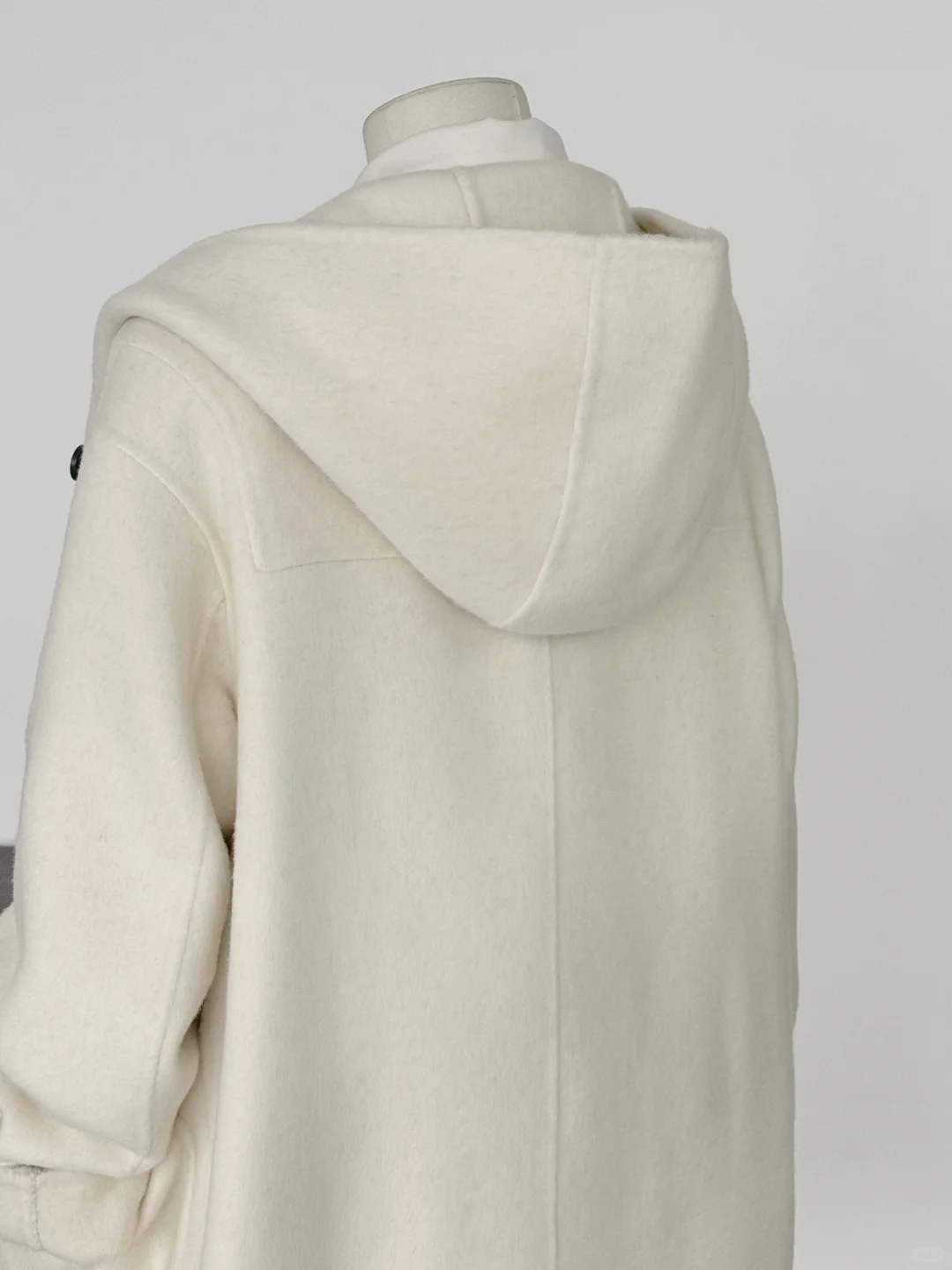 JK学院风牛角扣羊毛大衣吼吼看～