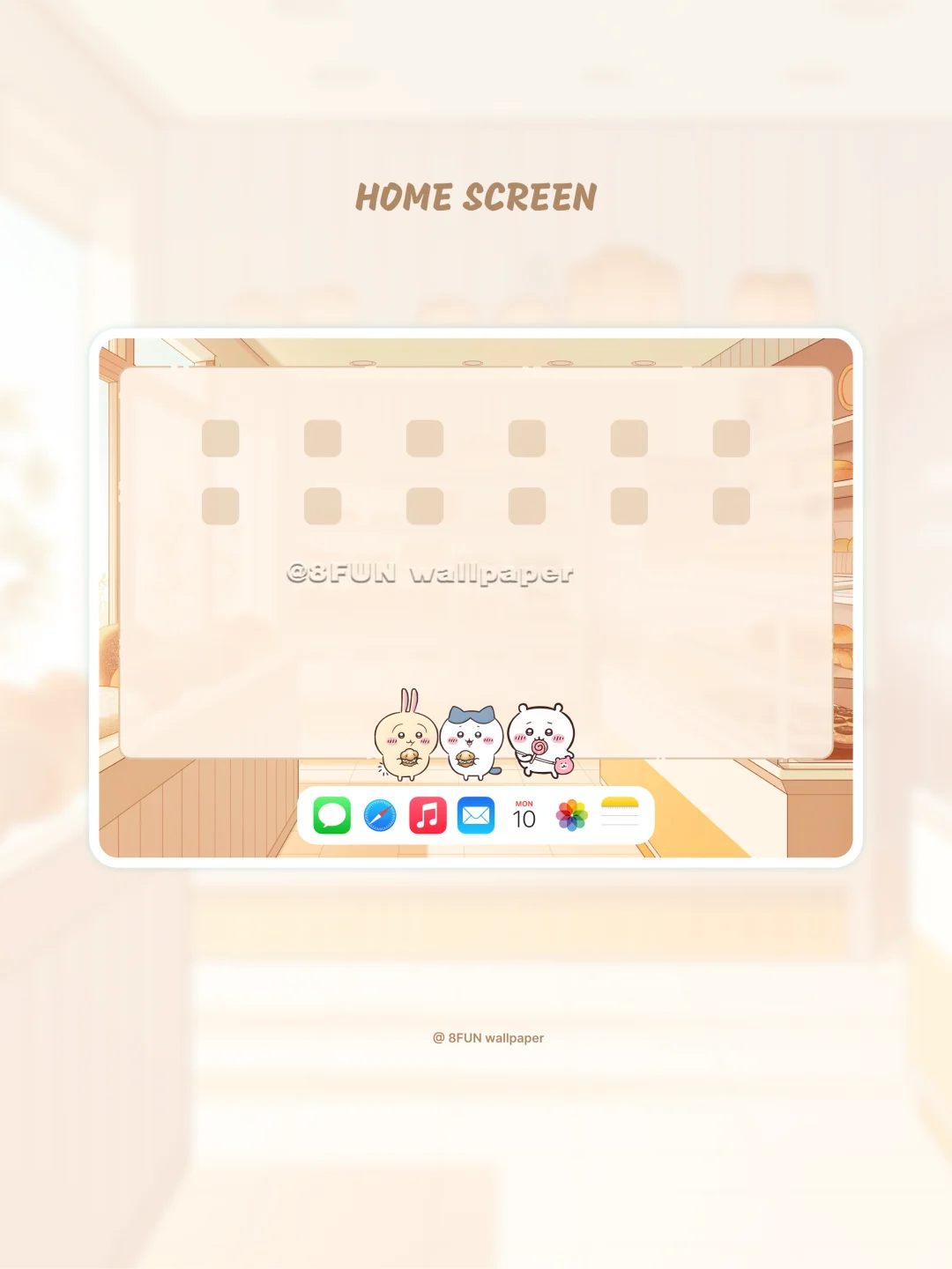 Chiikawa•邂逅面包小店🍞丨治愈平板壁纸