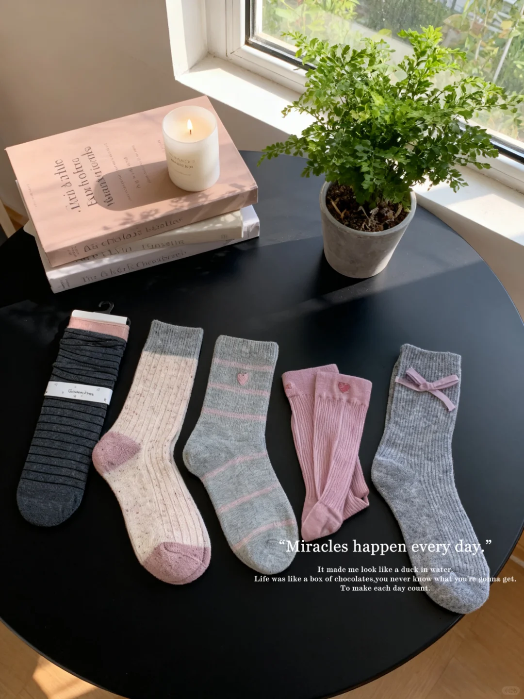 𝑺𝒉𝒂𝒓𝒆❄️每日秋冬好物｜ins风中筒堆堆袜