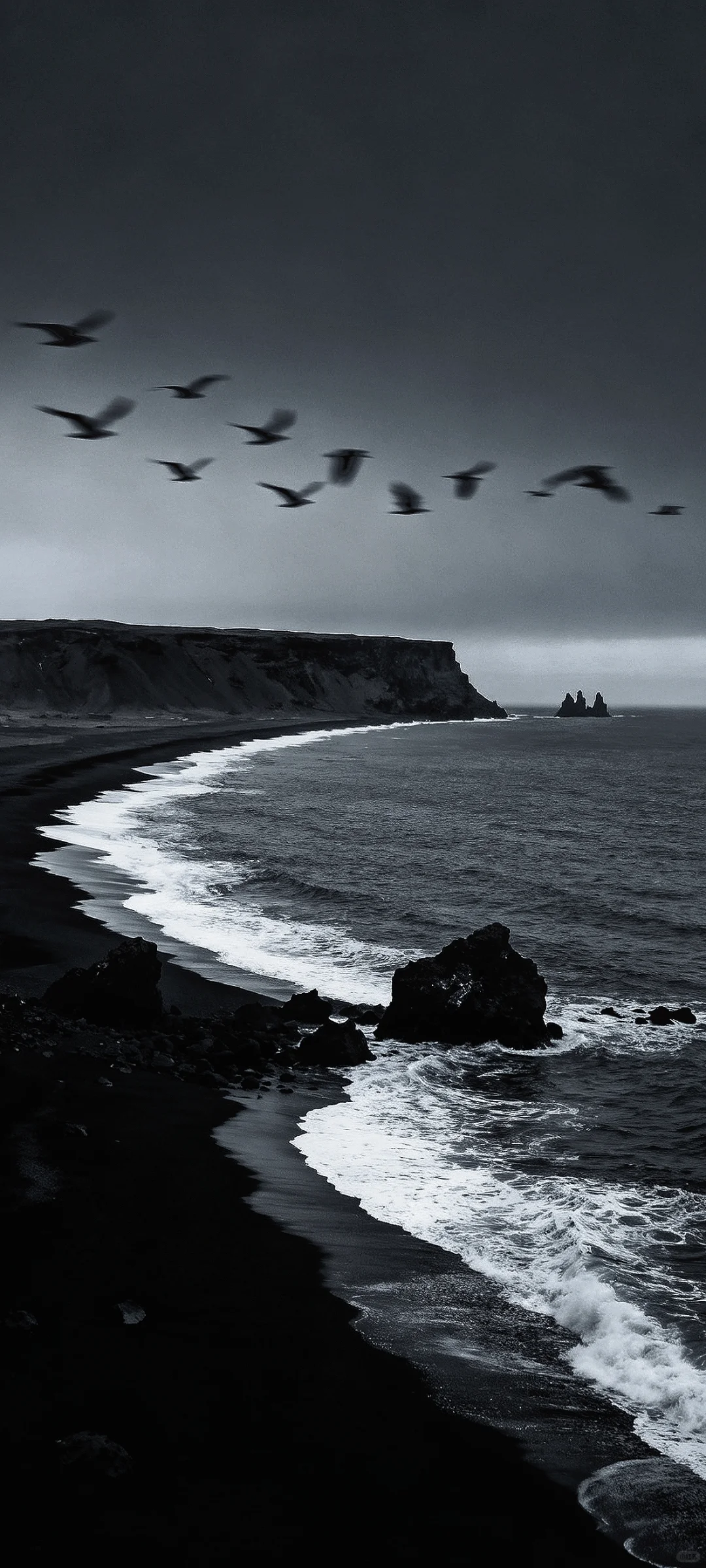 写实壁纸｜黑滩