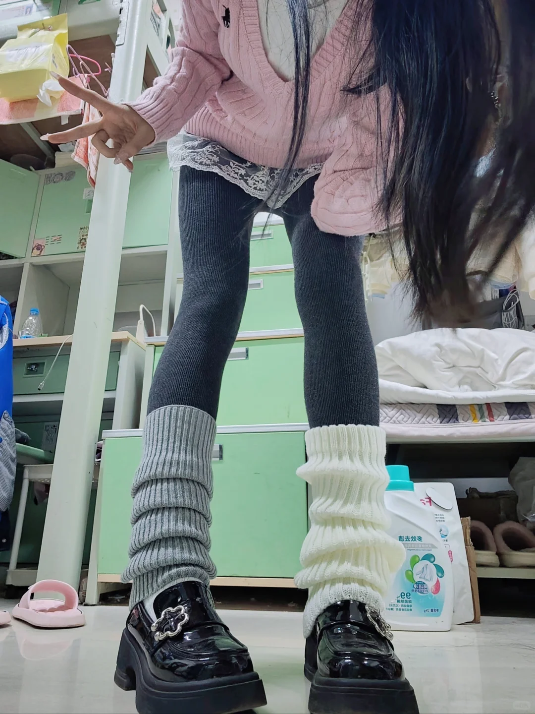 为什么现在的袜套都那么透！！！！看我～