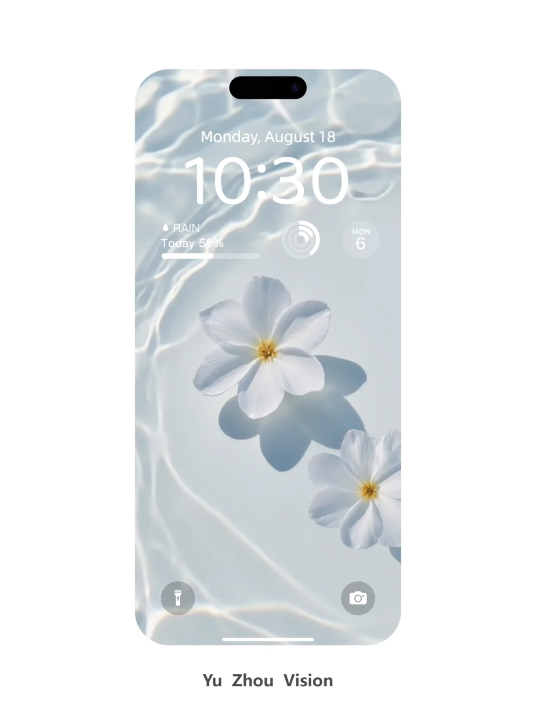 水中浮白 | 氛围感壁纸